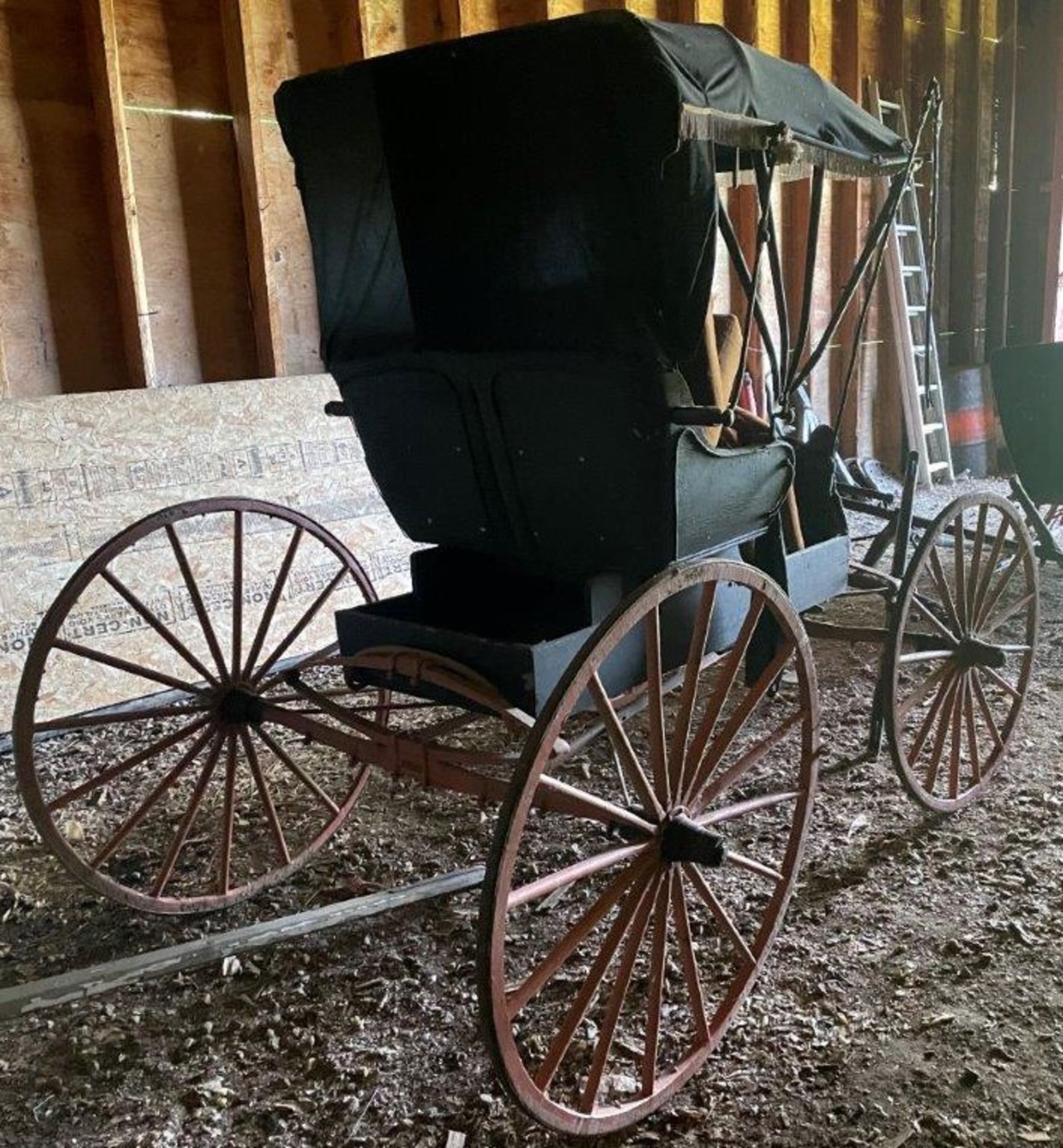 ANTIQUE HORSE DRAWN DOCTORS BUGGY (SAID TO BE ORIGINAL) - Image 7 of 7