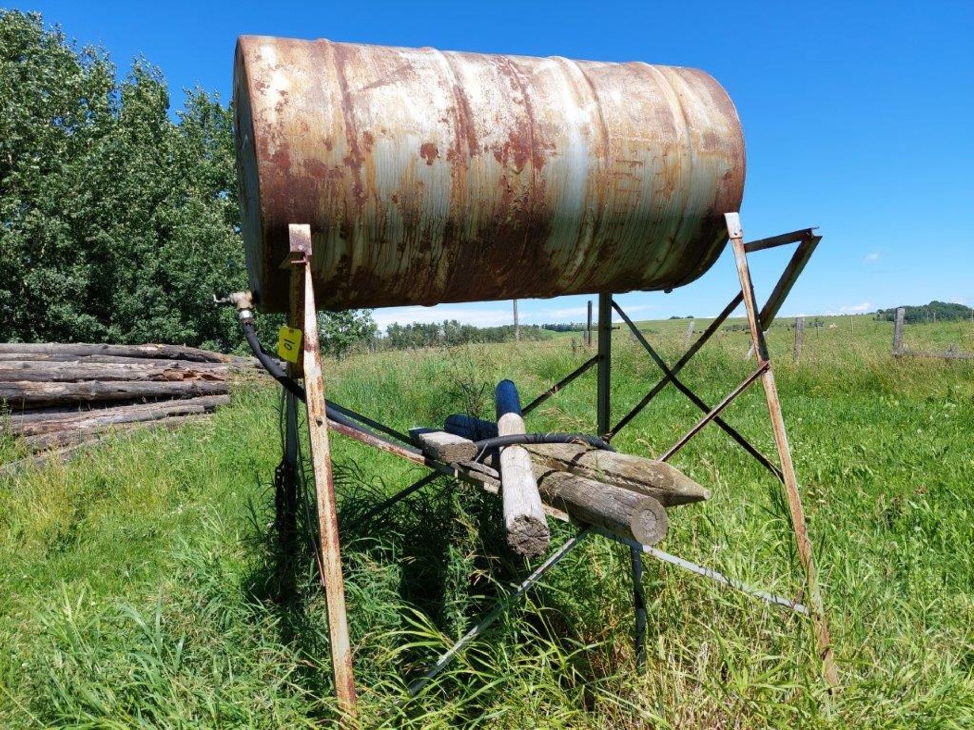 300 GAL. BULK FUEL TANK W/ QUANTITY OF DIESEL STILL IN TANK - Image 2 of 2