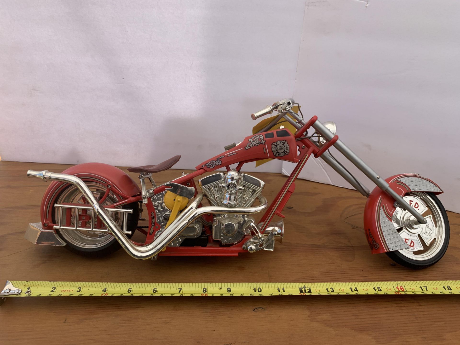 OCC DECORATIVE FIRE DEPARTMENT MOTORCYCLE - Image 3 of 3