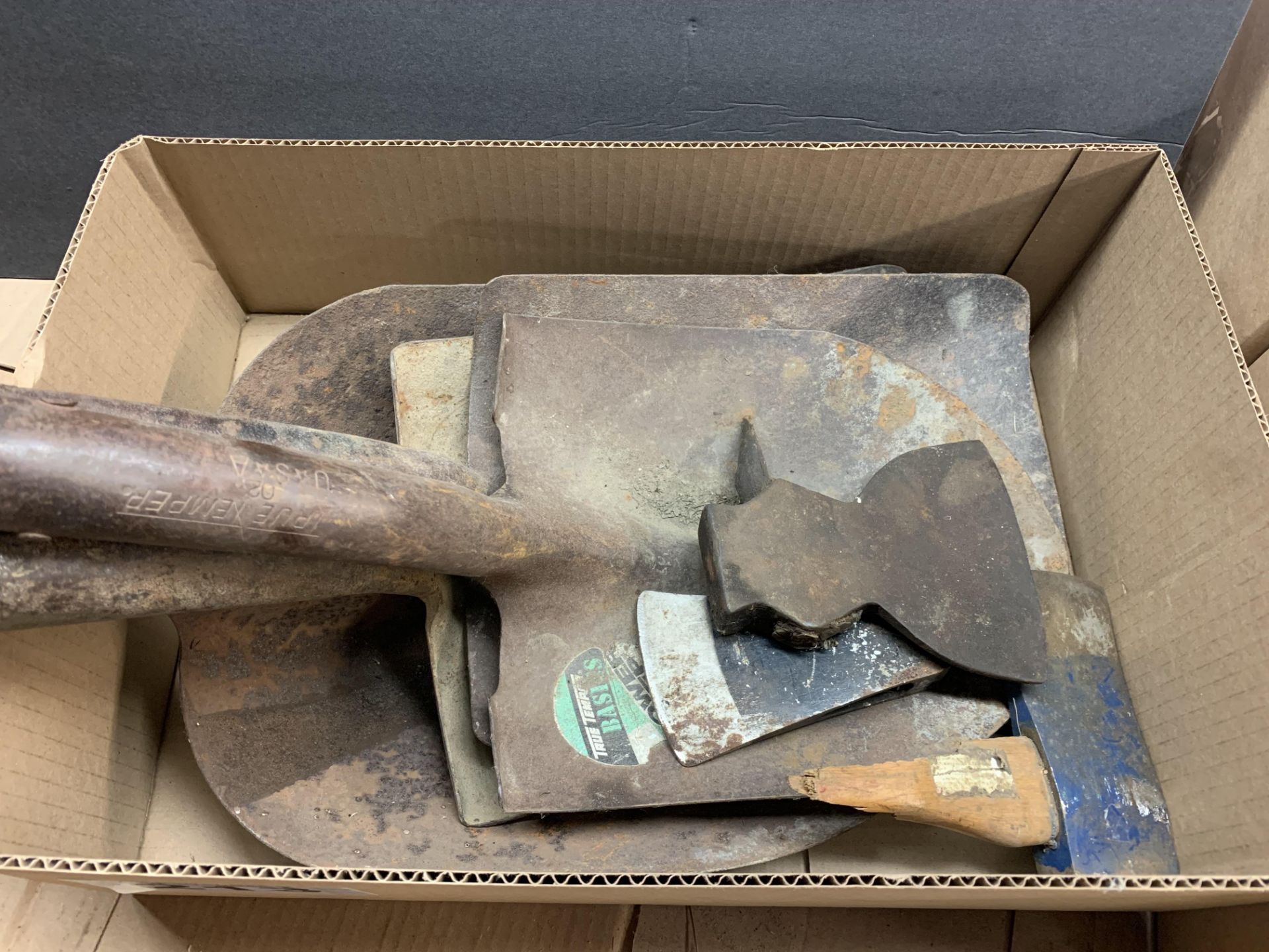 ASSORTED SHOVEL AND AXE HEADS - Image 2 of 2