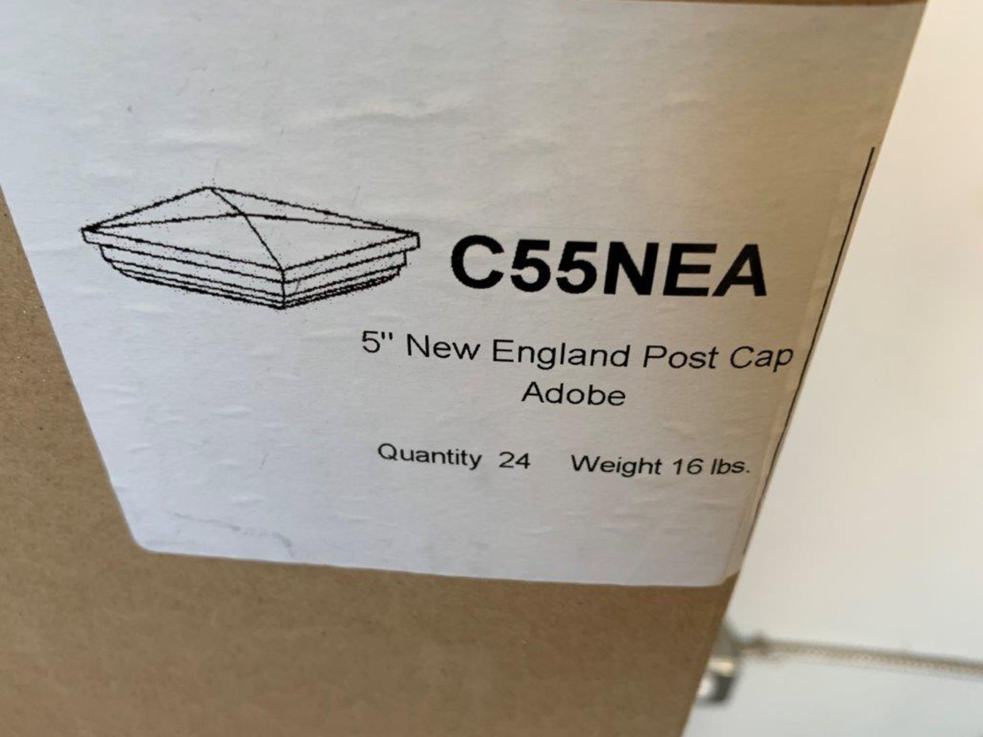 3-CASES OF NEW ENGLAND 5 INCH VINYL POST CAPS - Image 2 of 2