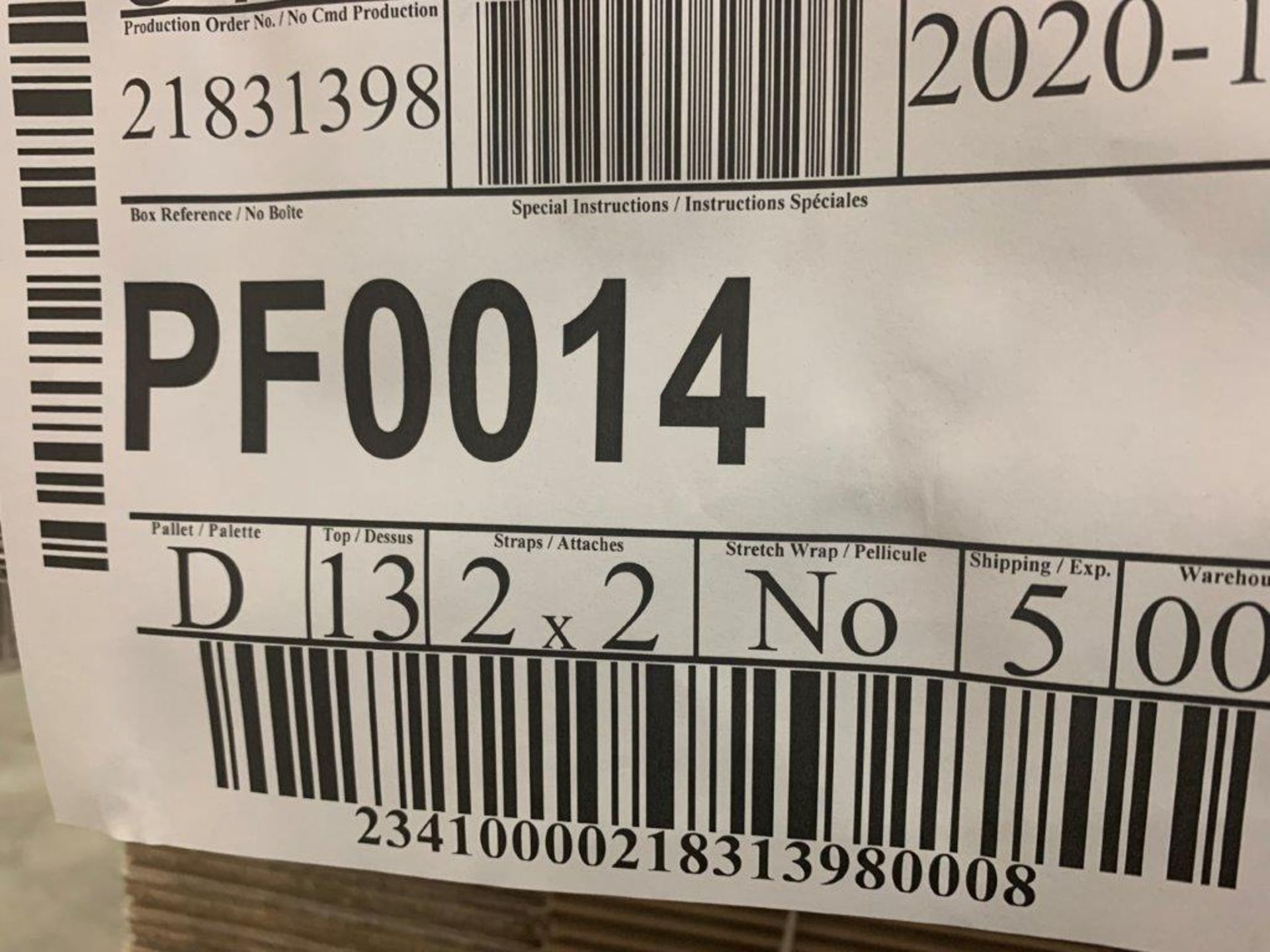 1-PT PALLET PF0014 CORRIGATED CARDBOARD BOXES APPROX. 225 BOXES APPROX 18X13X7 INCHES - Image 3 of 3