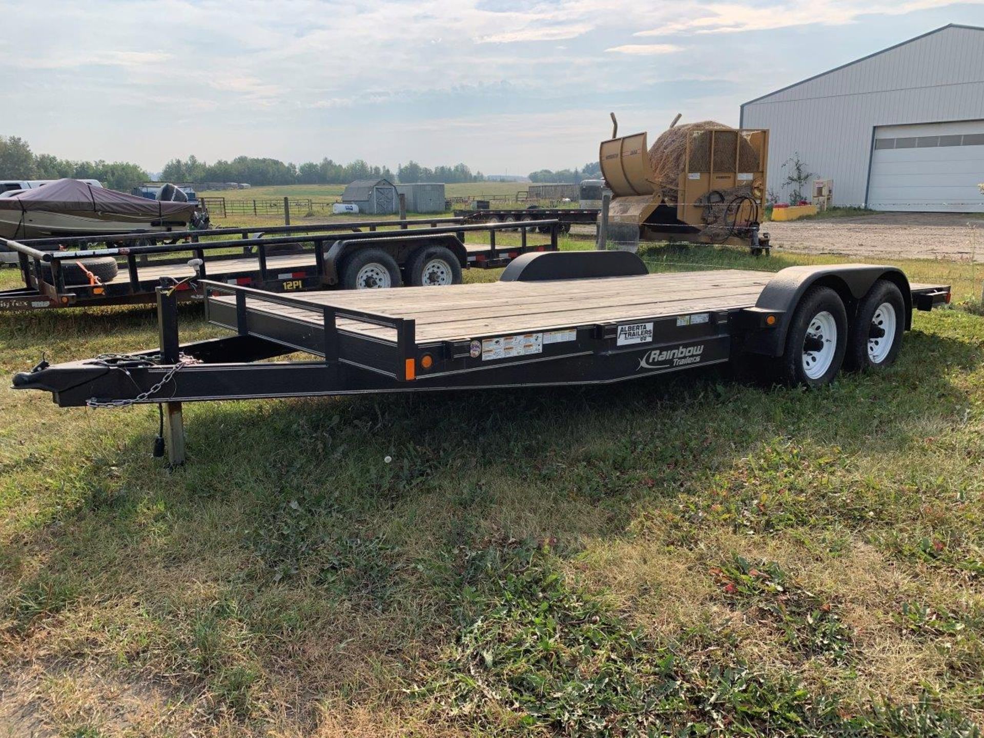 2014 RAINBOW TRAILERS 6518M EXCURSION 18FT FLAT DECK TRAILER, T/A, 4,950LBS AXLES, 9,900 LB GVWR,