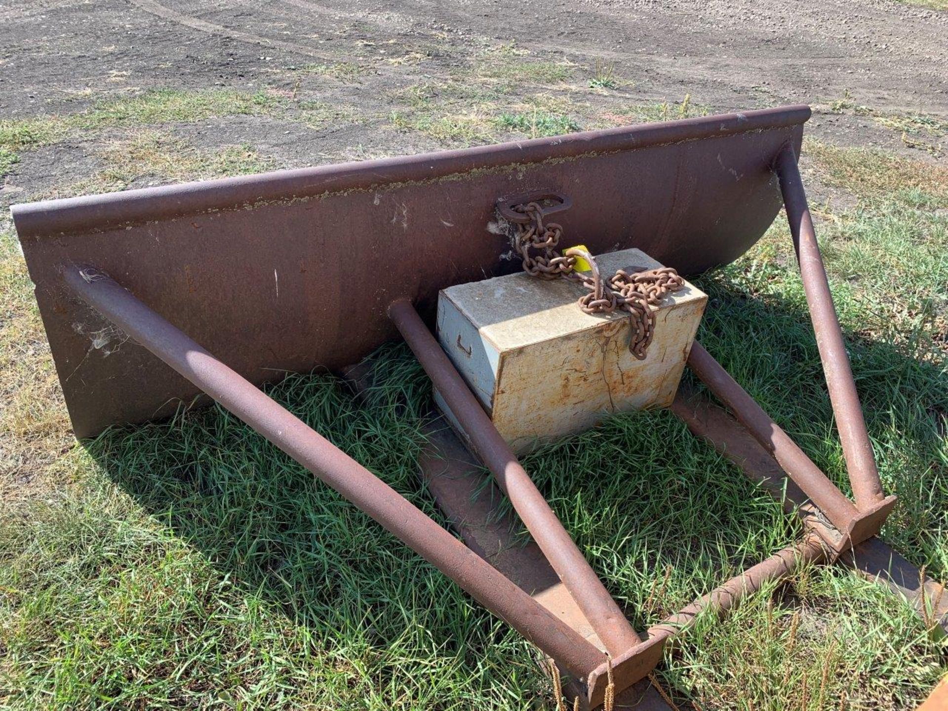 SHOP BUILT BLADE FOR FORKLIFT W/ WEIGHTS - Image 4 of 4