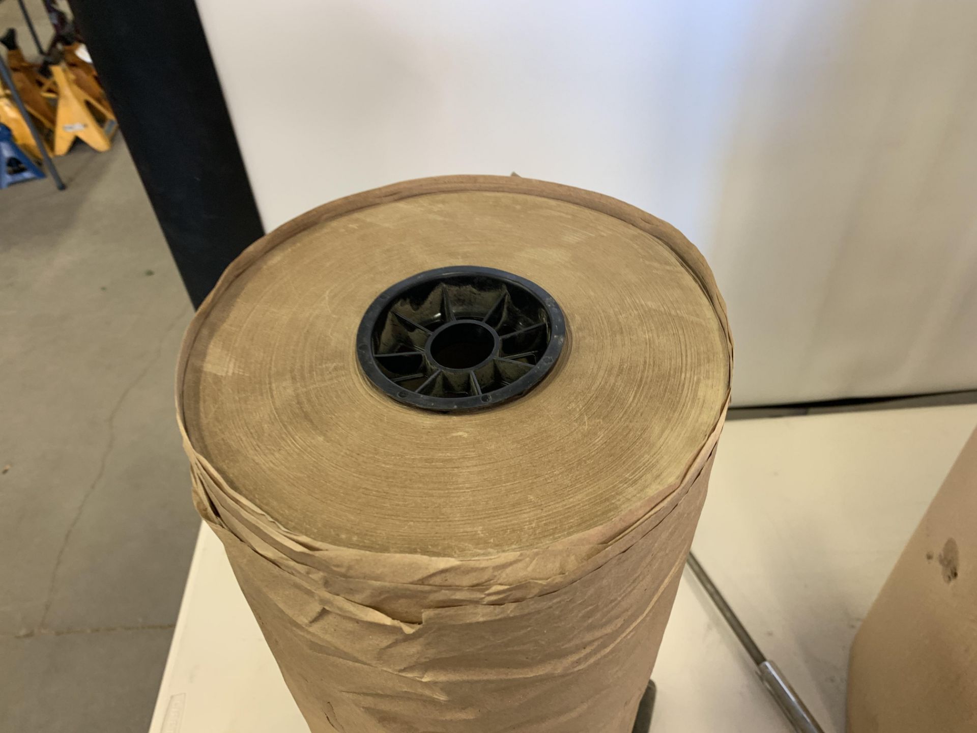 24" ROLL OF BROWN PAPER, 36" ROLL OF CARDBOARD, SHRINK WRAP APPLICATOR - Image 2 of 4