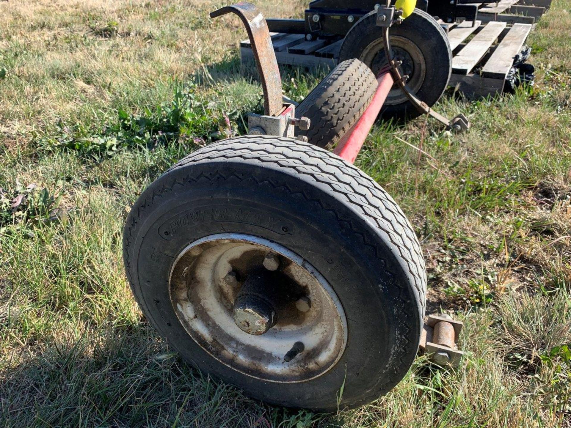 AXLE FOR UTILITY TRAILER W/ LEAF SPRINGS, 4.80X4.00-8 TIRES - Image 4 of 4