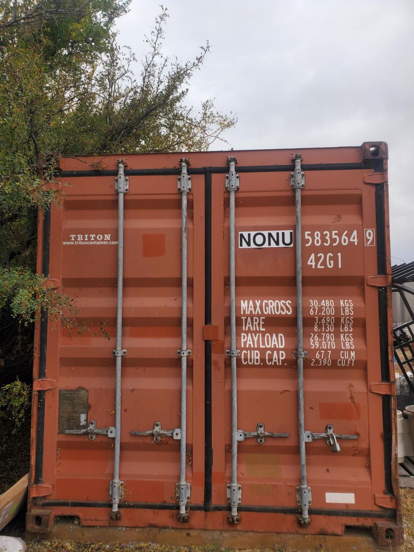 2003 SEA-CONTAINER 40FT, CERTIFIED FOR SEA TRAVEL UNTIL SEPT/24, S/N 835649, (CONTENTS NOT INCLUDED)