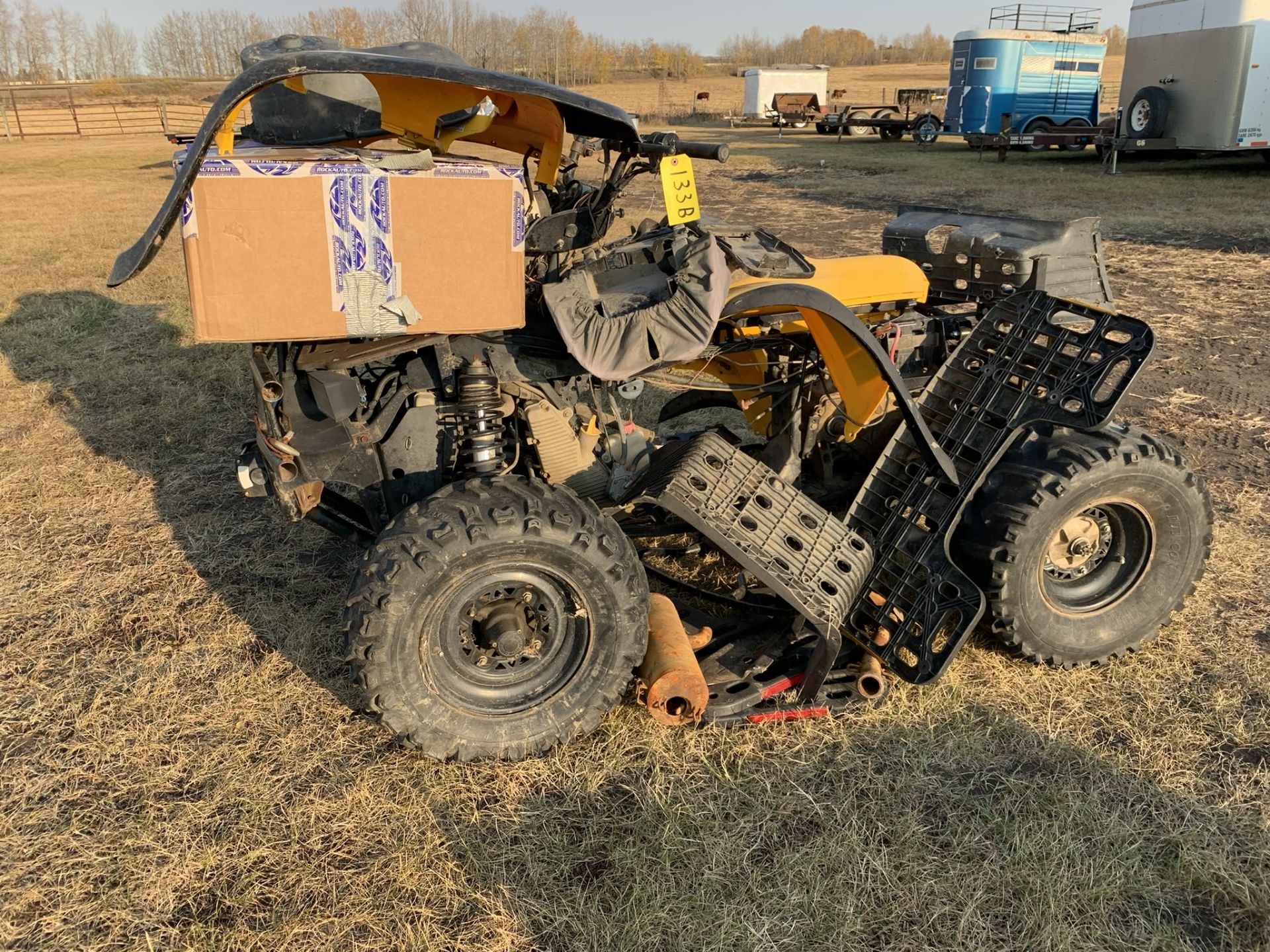 2001 POLARIS 500 HO ATV, 4X4, KM'S UNKOWN, IN RUNNING CONDITION, S/N 4XACH50A51A502792 - Bild 7 aus 9