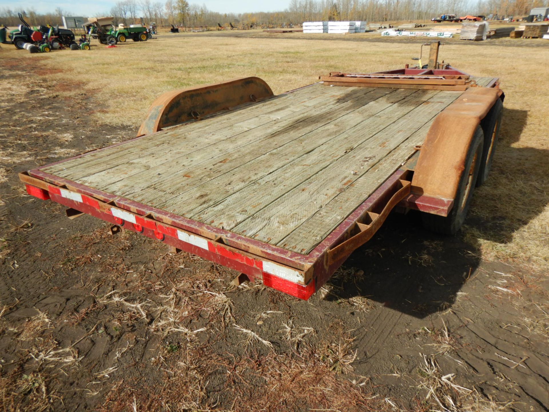 2000 SHOP BUILT 16FTX7FT FLAT DECK TRAILER W/ RAMPS, GVWR 4500KG, S/N 2AVC05257YM108616 - Bild 5 aus 5