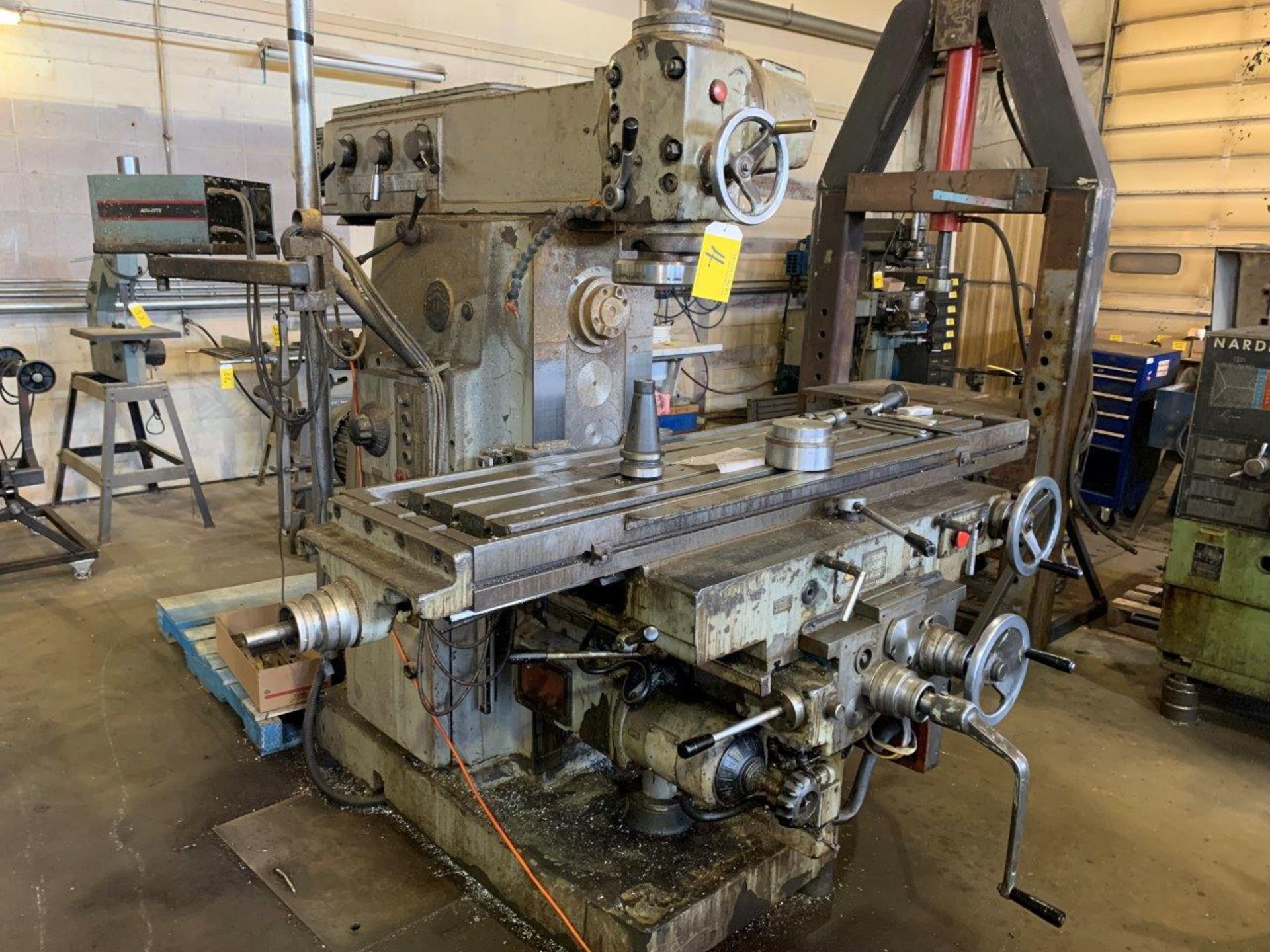 1976 STANKO CONVENTIONAL SADDLE TYPE MILLING MACHINE W/ 48“ TRAVEL & DIGITAL READ OUT., MODEL 6P83W,