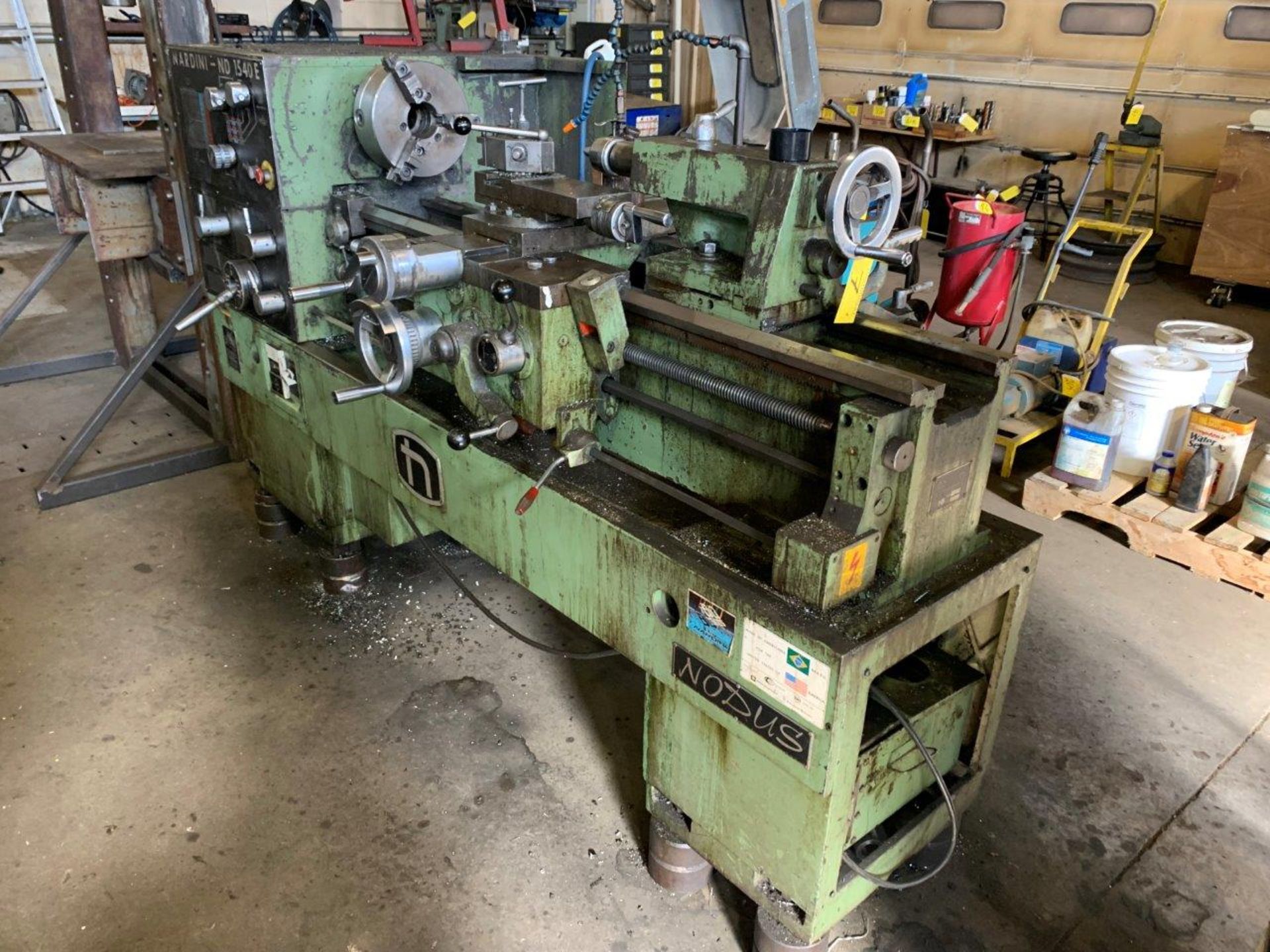 1989 MANUAL 1440 NARDINI LATHE. (BRAZILIAN MAKE) C/W TOOLING, S/N C4.HSP240 - Image 3 of 22