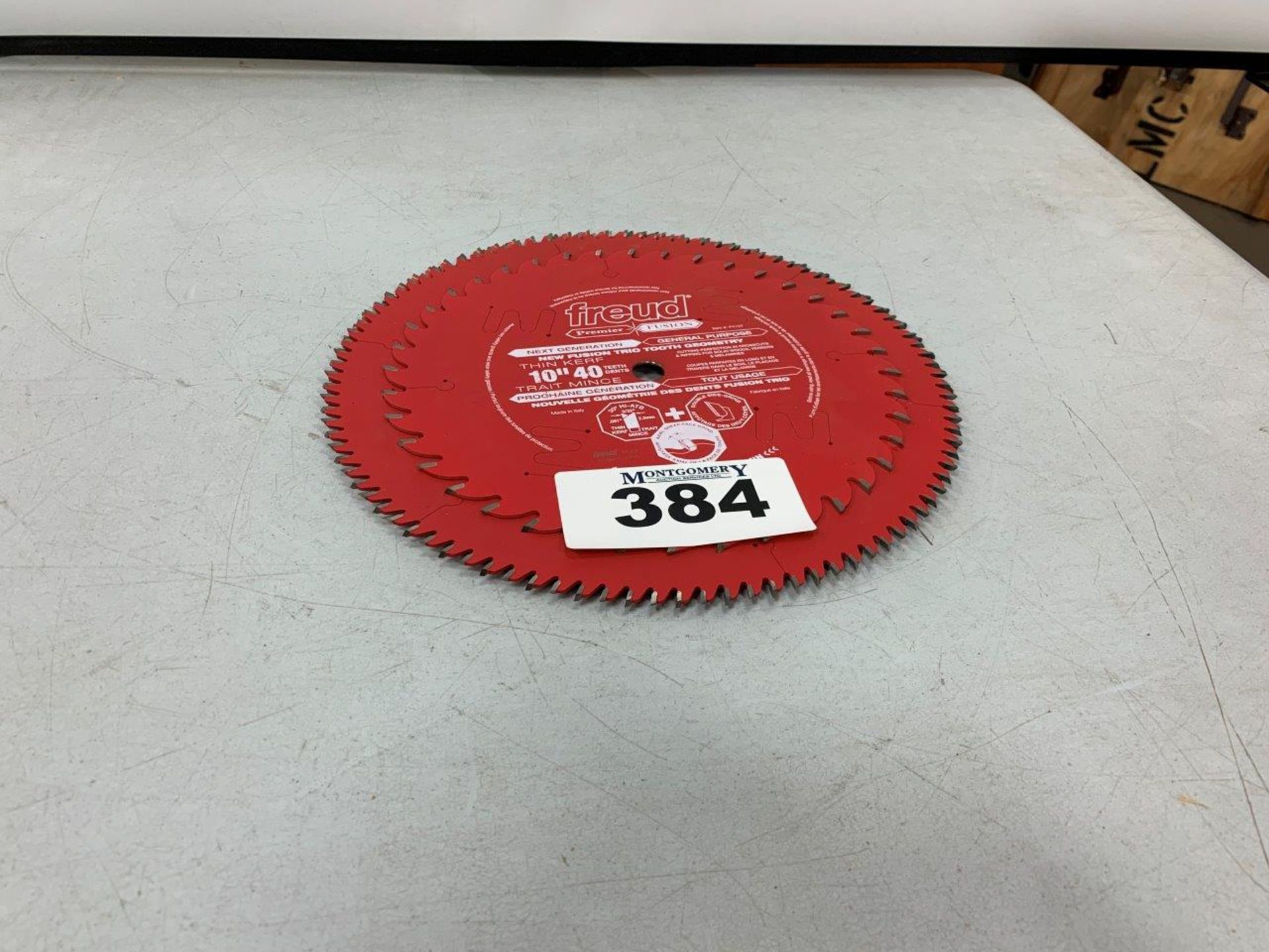 FREUD 10" 40 TOOTH GP, FREUD 12" 100 TOOTH FINISHING, SAW BLADES, FREUD & BOSCH USED 12" SAW BLADES