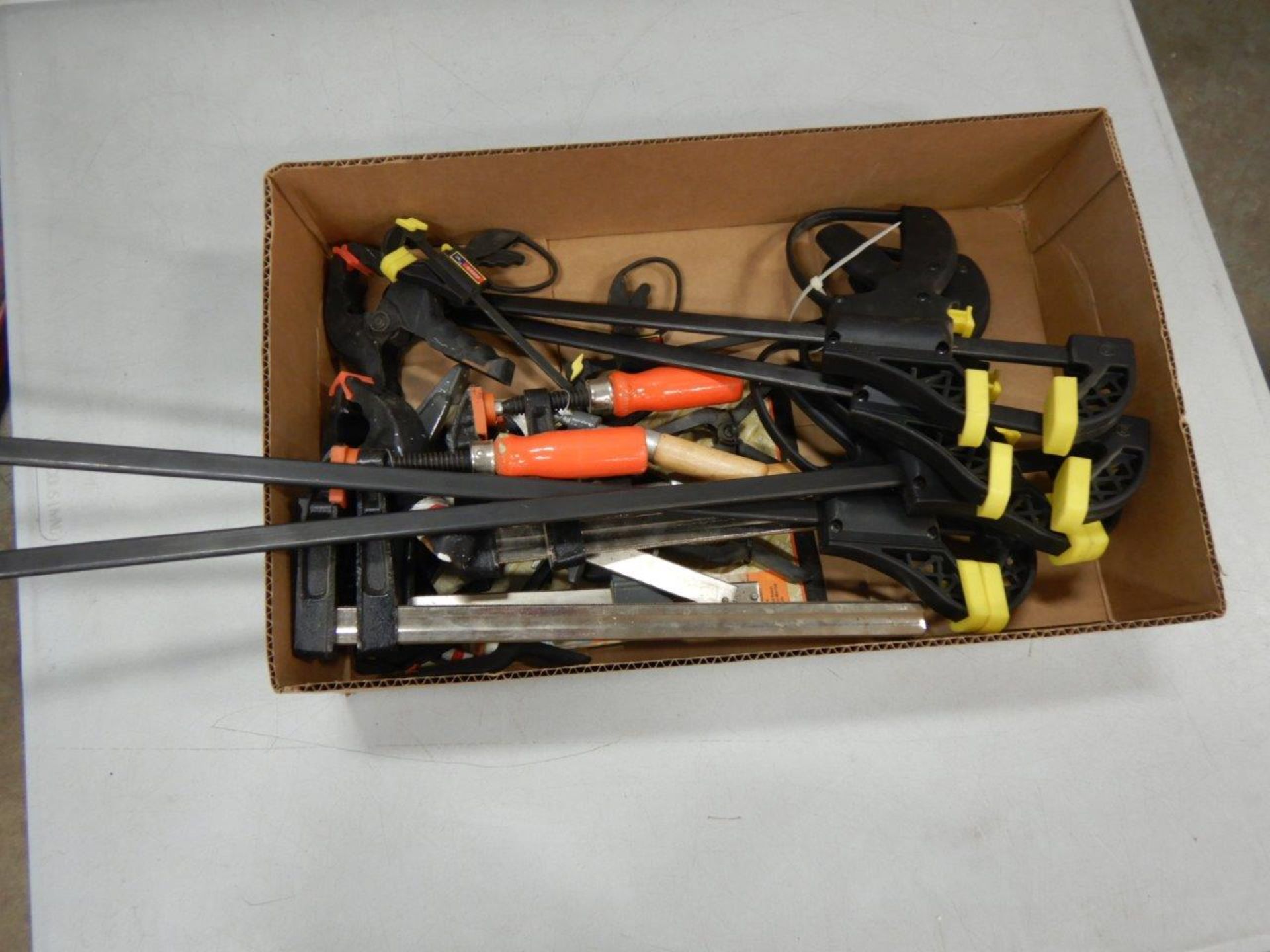 ASSORTED BAR CLAMPS, HAND SPRING CLAMPS, ETC.