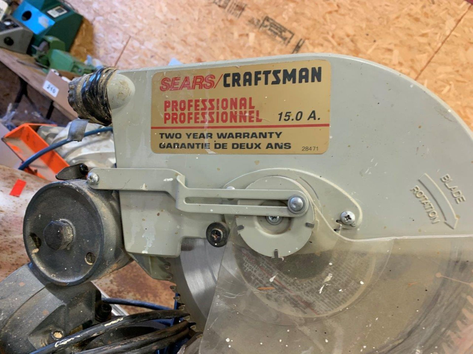 SEARS/CRAFTSMEN 10" MITRE SAW - Image 3 of 6