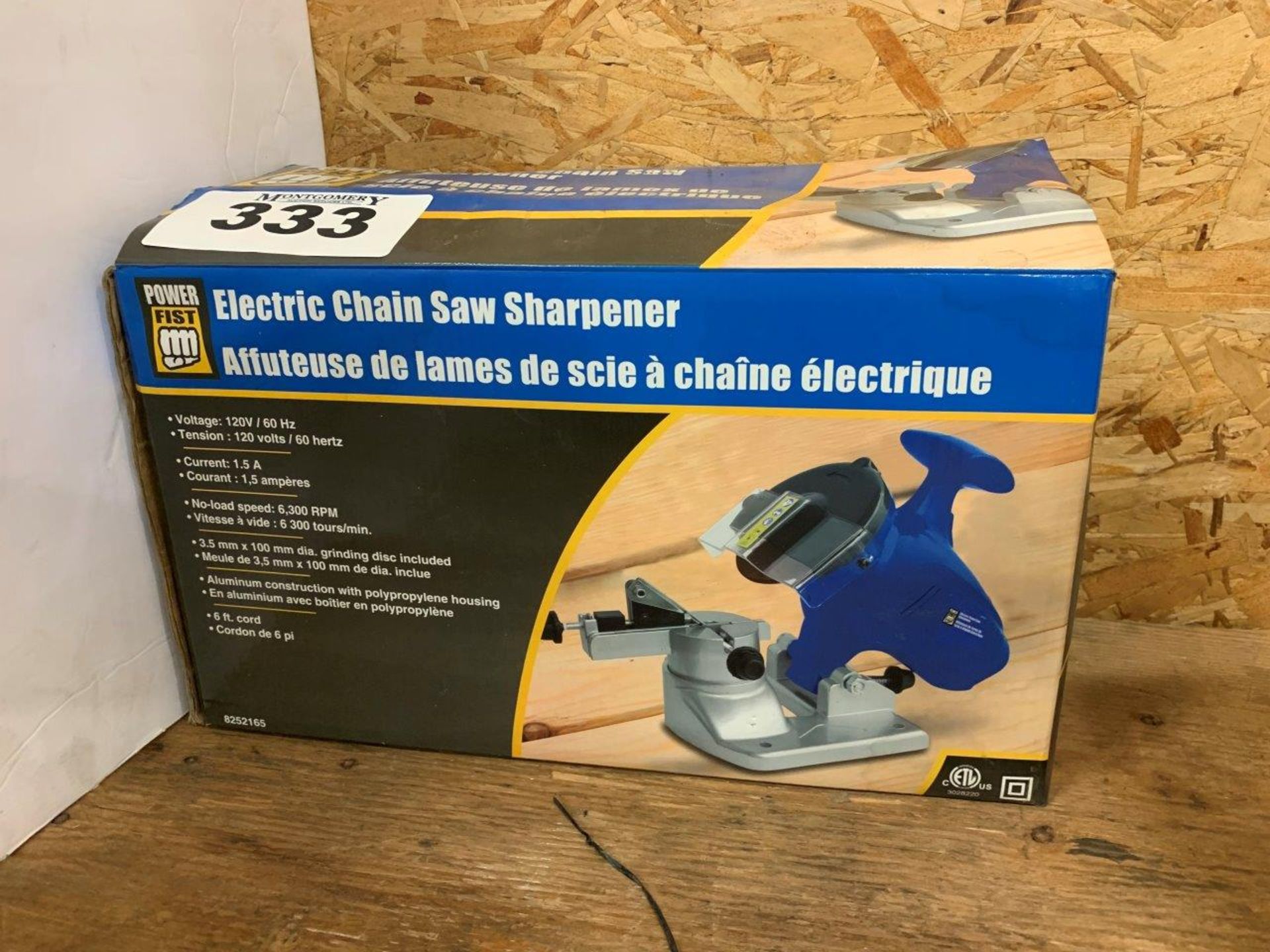 ELECTRIC CHAIN SAW SHARPENER