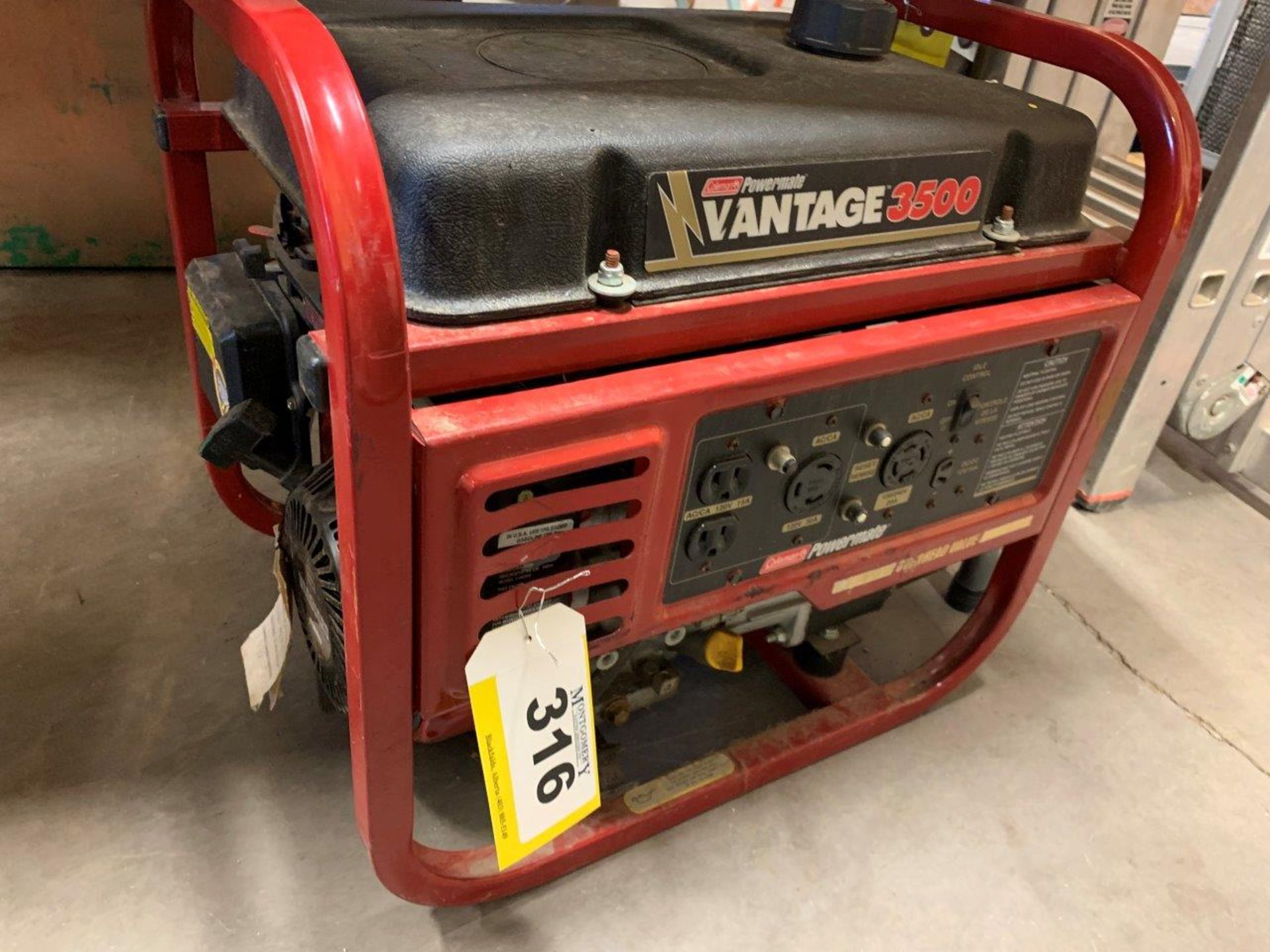 COLEMAN POWERMATE VANTAGE 3500W GENERATOR