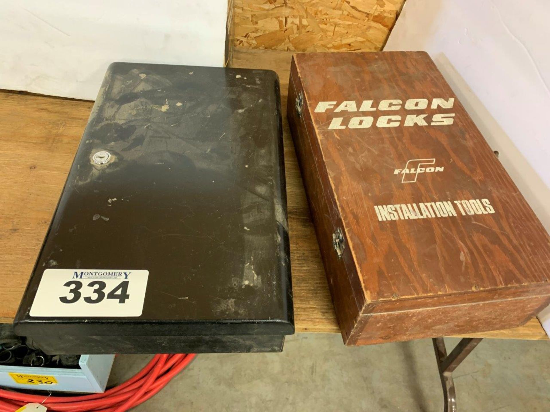 LOCK BOX (NO KEY) AND FALCON LOCKS INSTALL TOOL KIT
