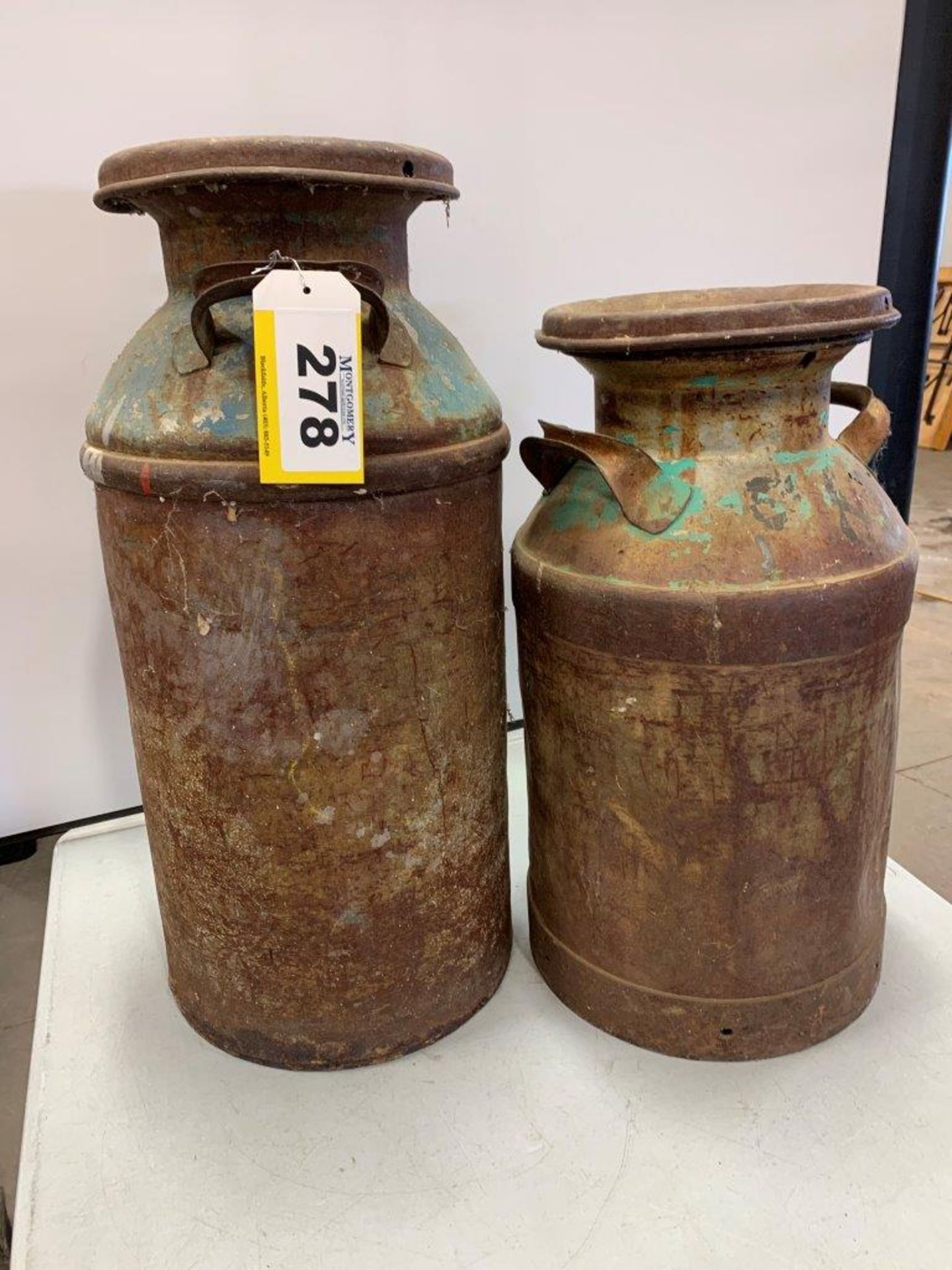 2-ANTIQUE MILK CANS