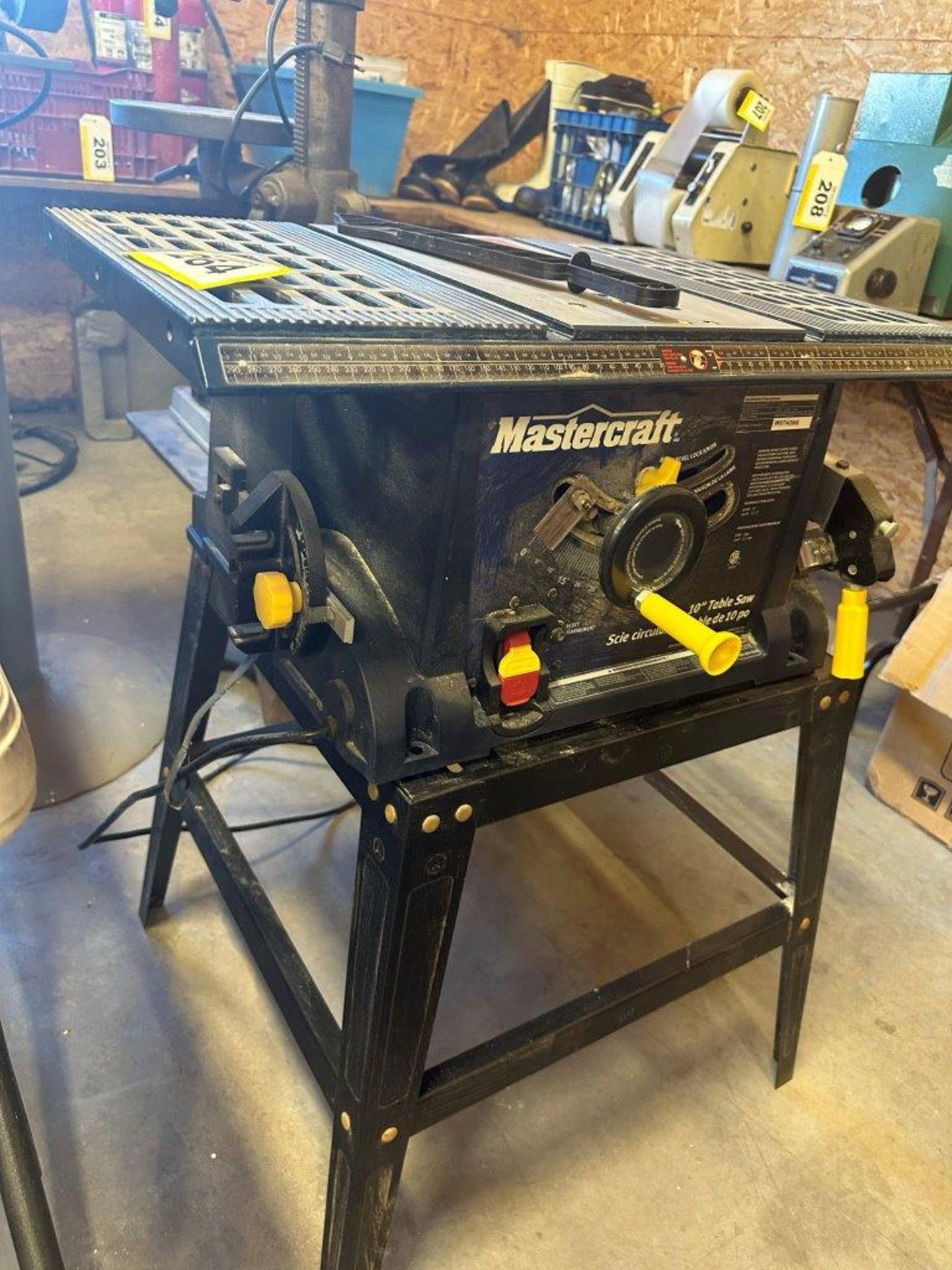 MASTERCRAFT 10" TABLE SAW ON STAND - Image 2 of 4