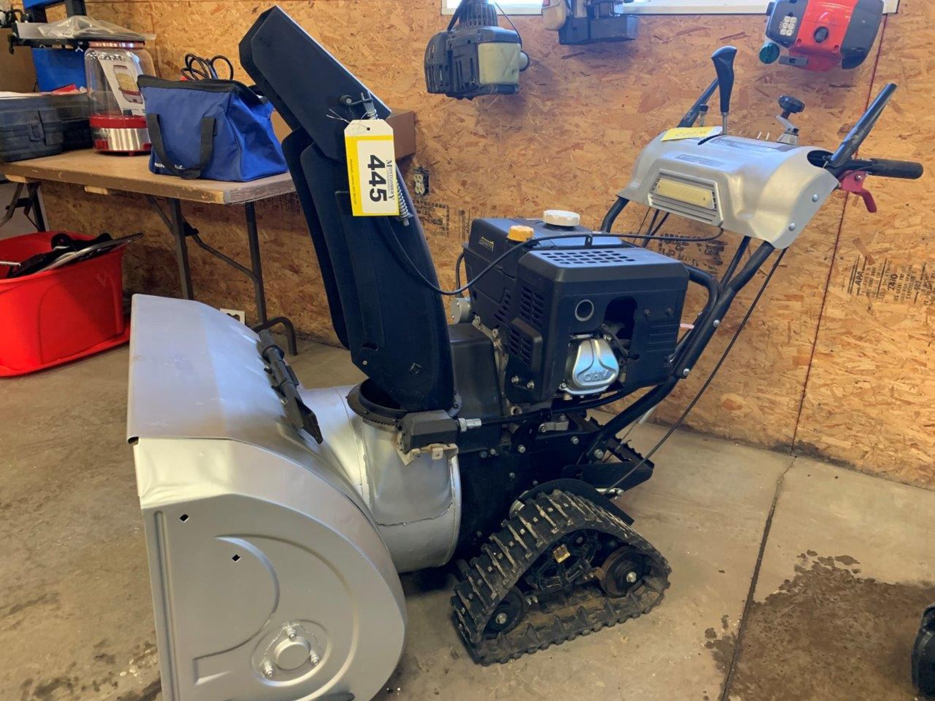 DIRTY HANDS 30" SNOW BLOWER, SELF PROPELLED, TRACKS, ELEC. START