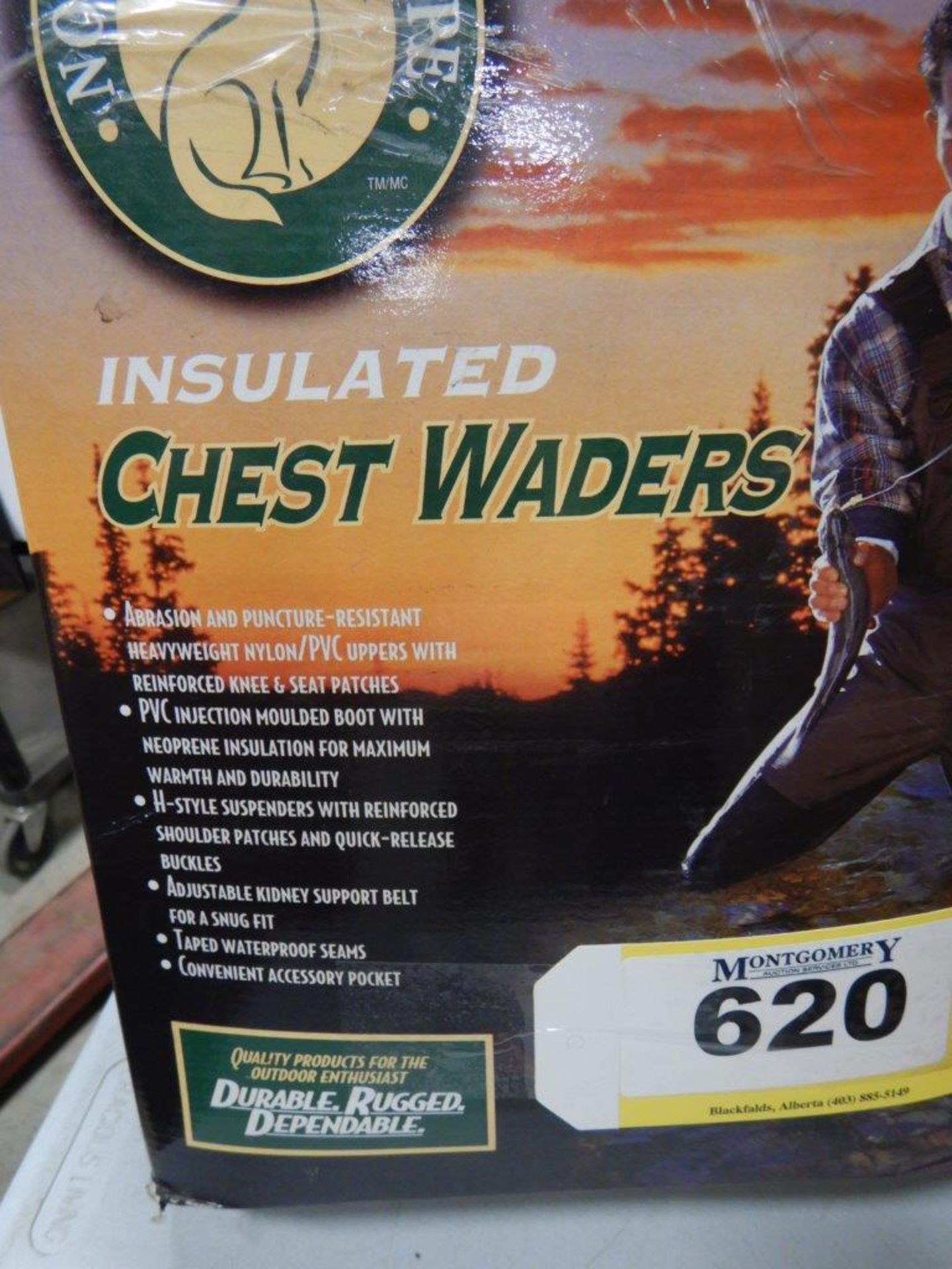 INSULATED NORTHERN ESCAPE CHEST WADERS & ASSORTED RUBBER BOOTS - Image 4 of 5