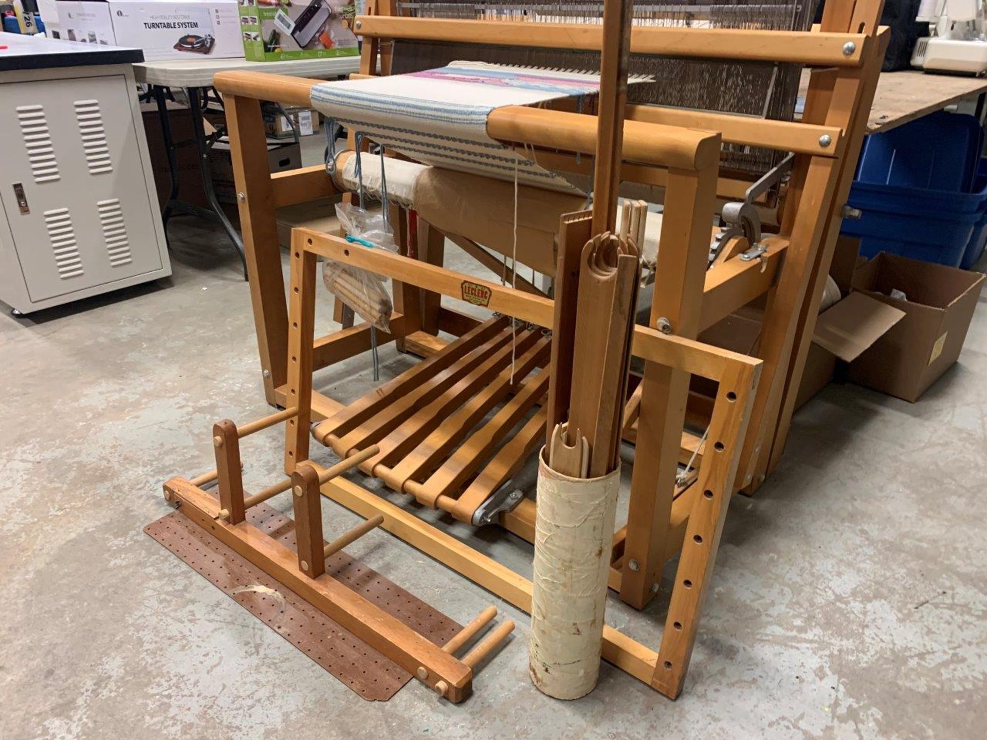 NILUS LECLERC 36" FANNY WEAVING LOOM W/ ACCESSORIES, SOFT COTTON TWINE, INSTRUCTIONAL, MANUALS, ETC. - Image 10 of 11