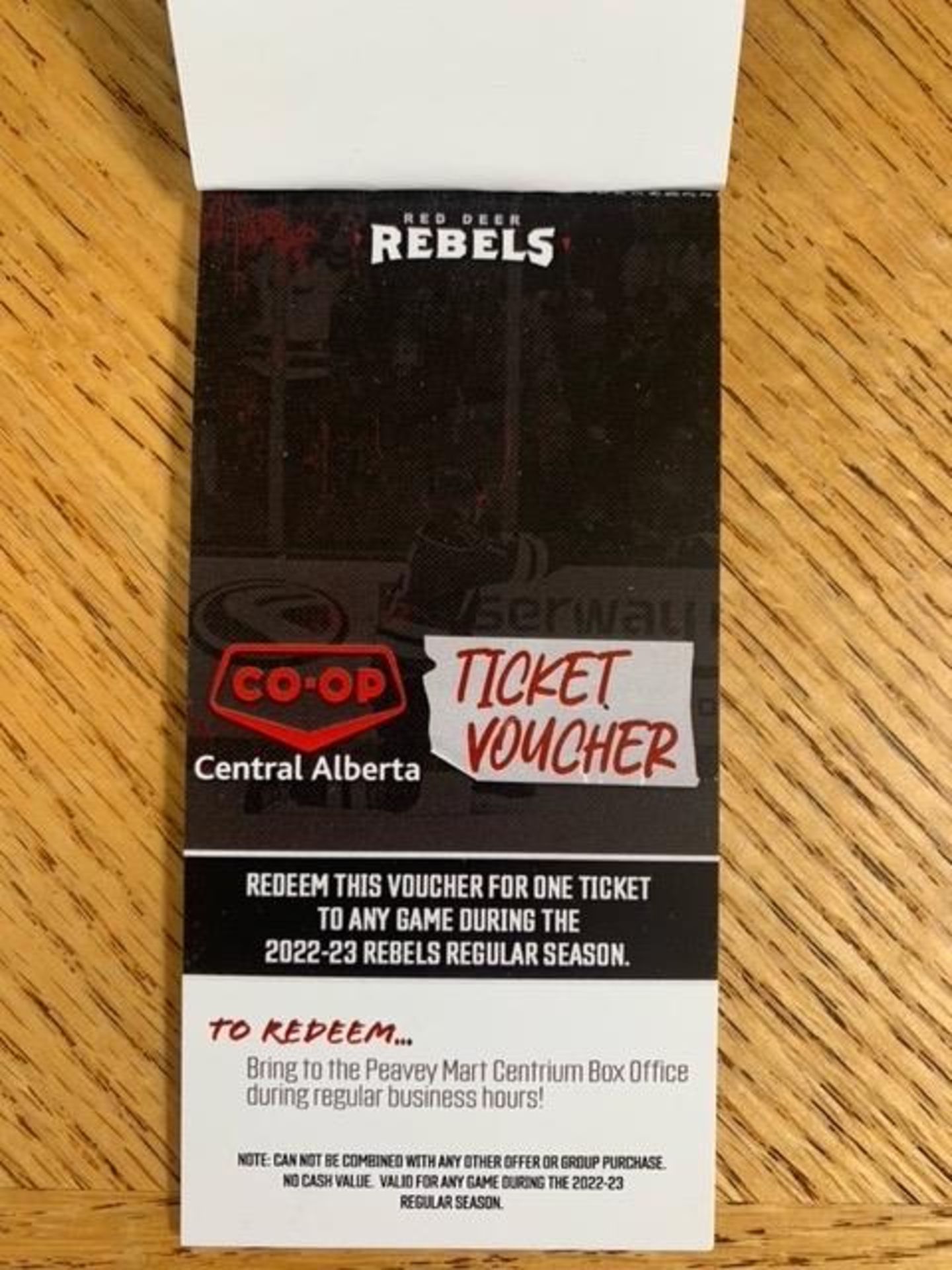 Red Deer Rebels Flex Ticket Vouchers - 6 adult tickets for any regular season game - Retail