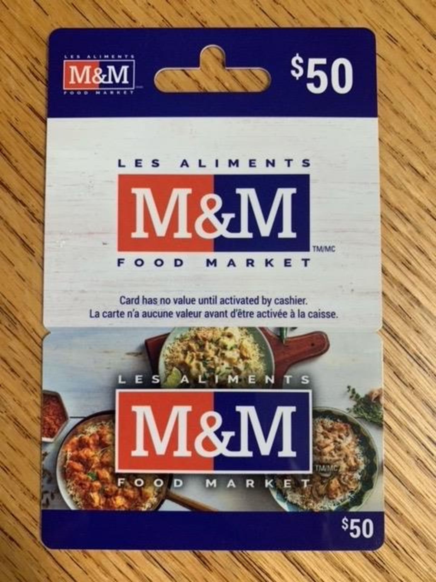 $50 M&M Meats gift card - Retail Value: $50 - Donated By: