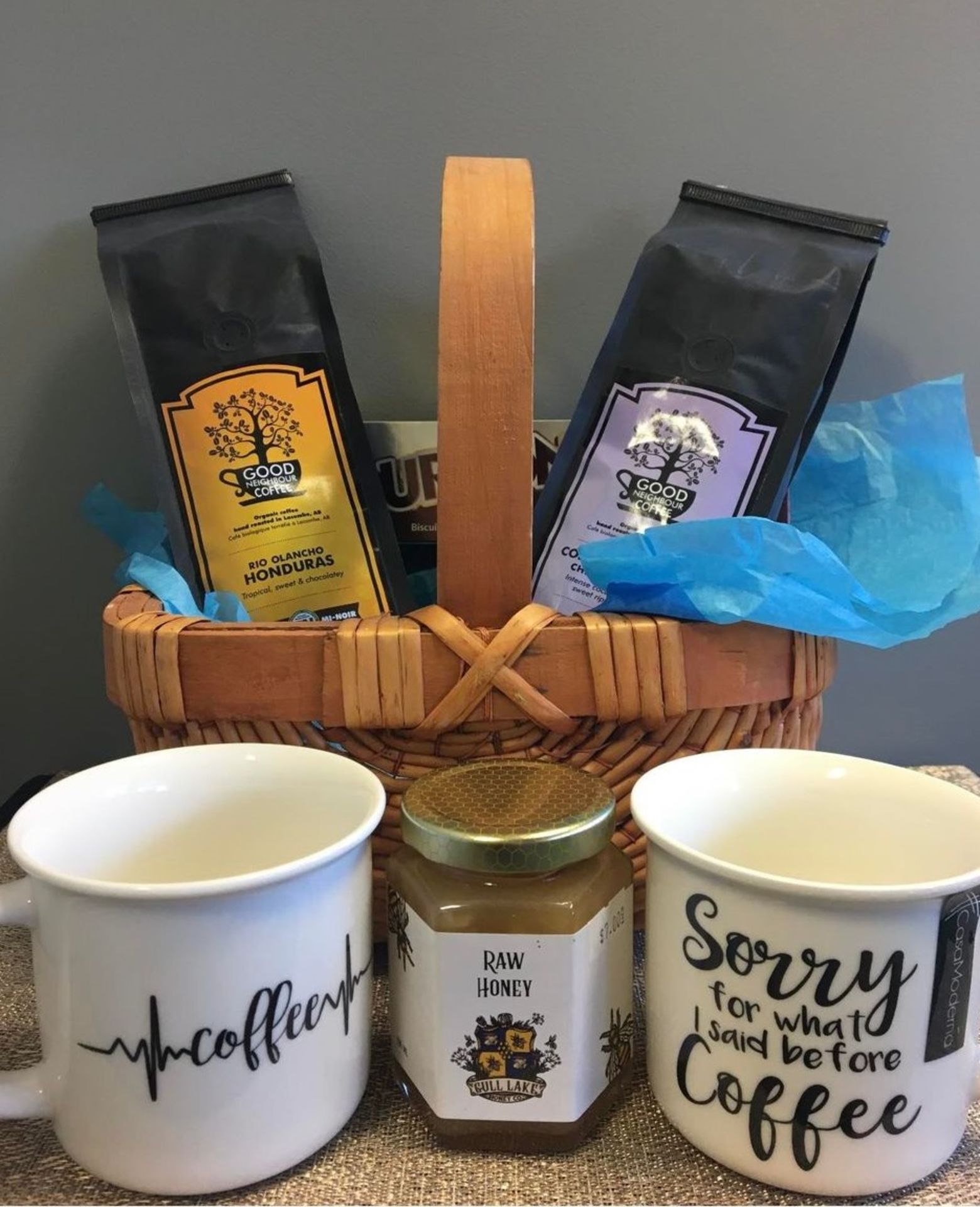 Coffee Lovers Basket - Donated By: Fahey's Fruit Stand - Retail Value: 50