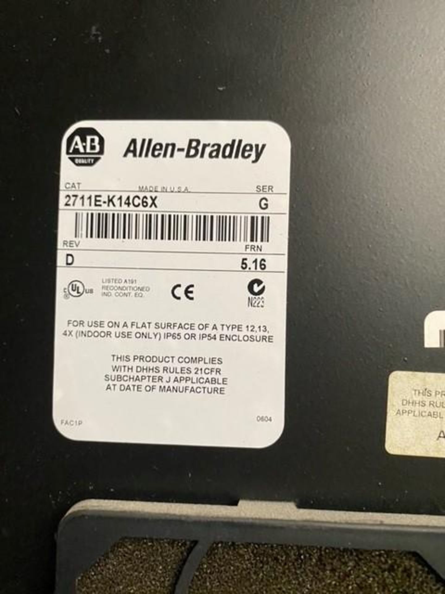 Allen Bradley Panel View Terminal - Image 2 of 3