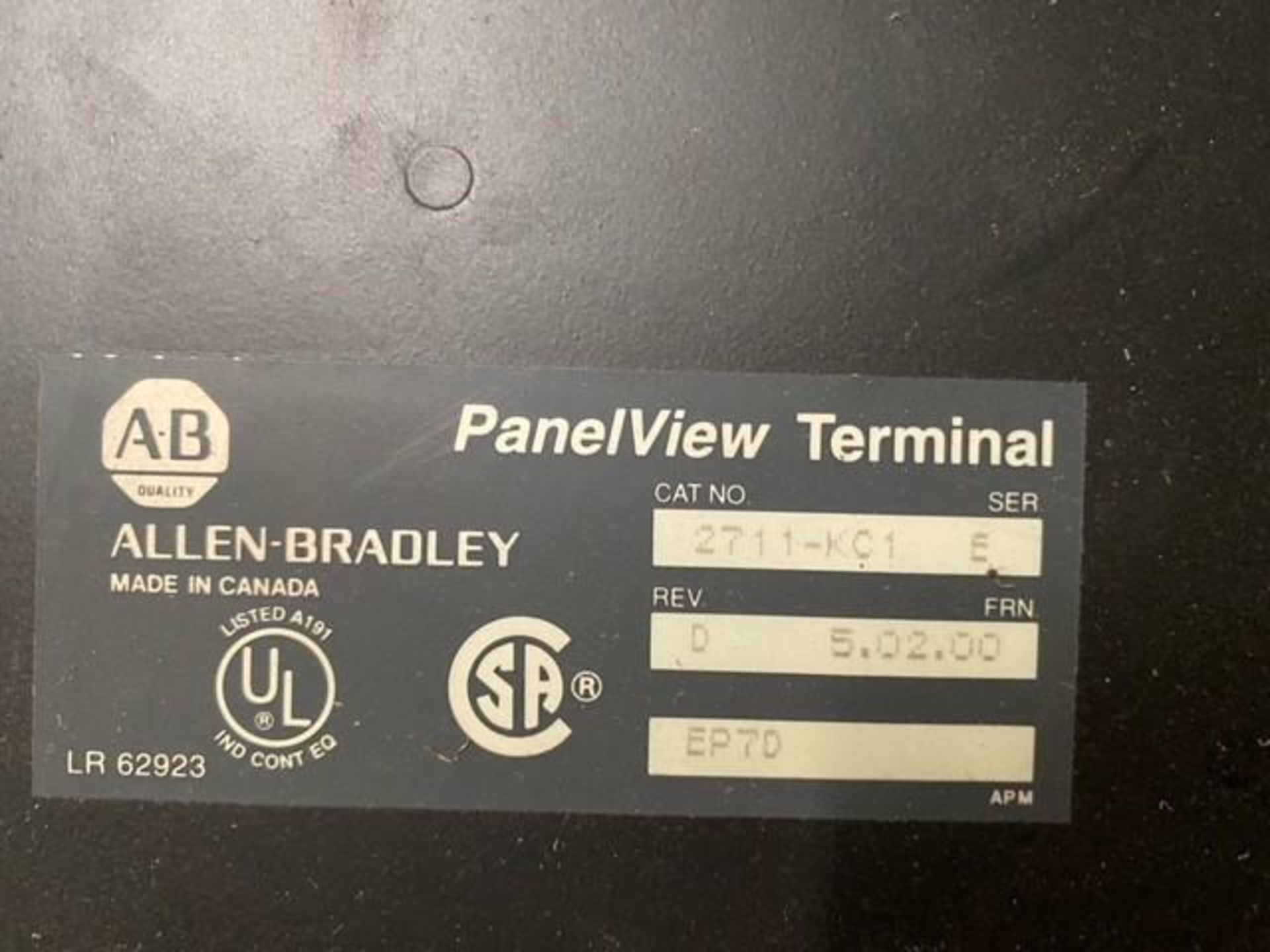 Allen Bradley Panel View Terminal - Image 2 of 2