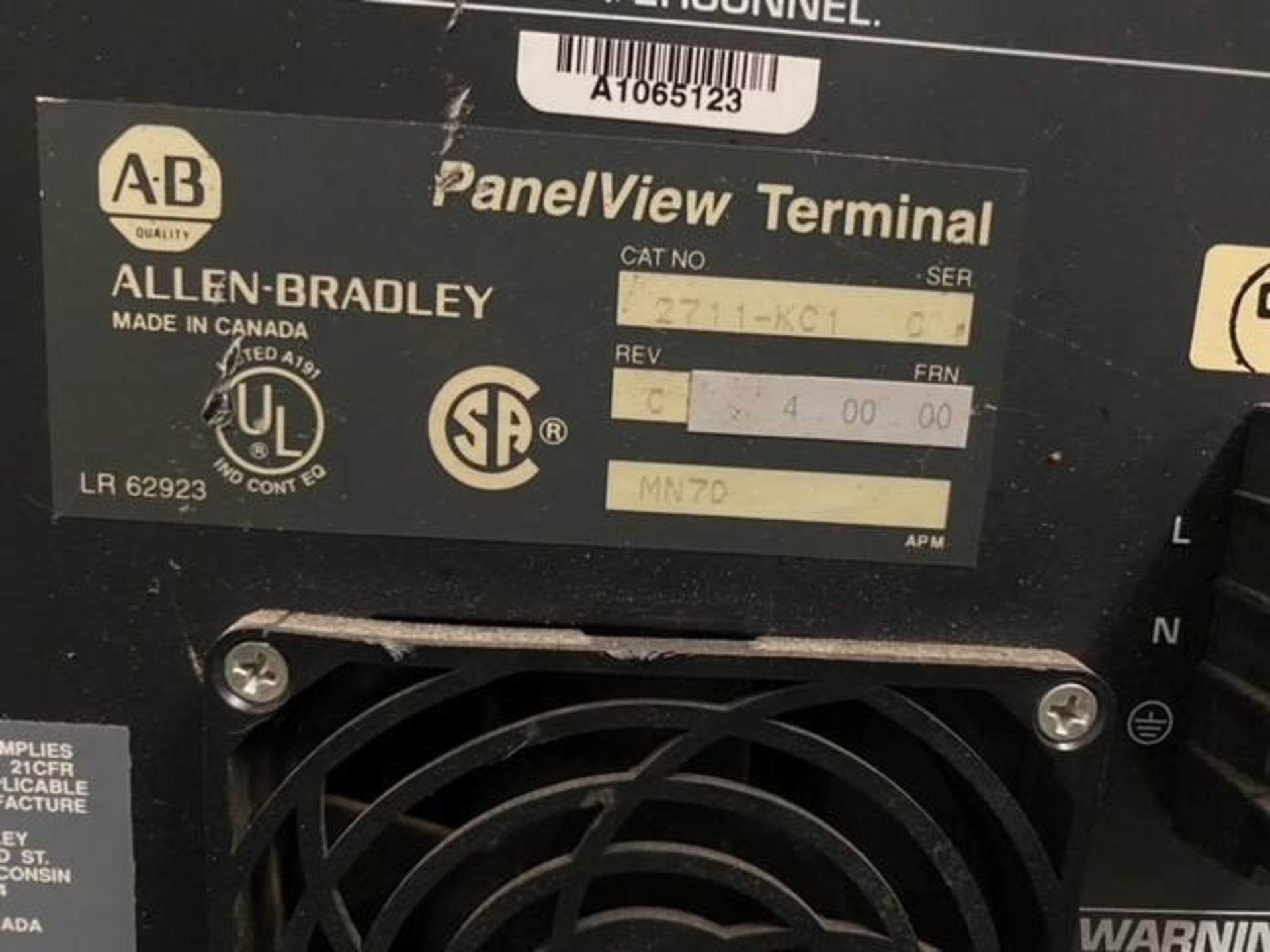 Allen Bradley Panel View Terminal - Image 2 of 2