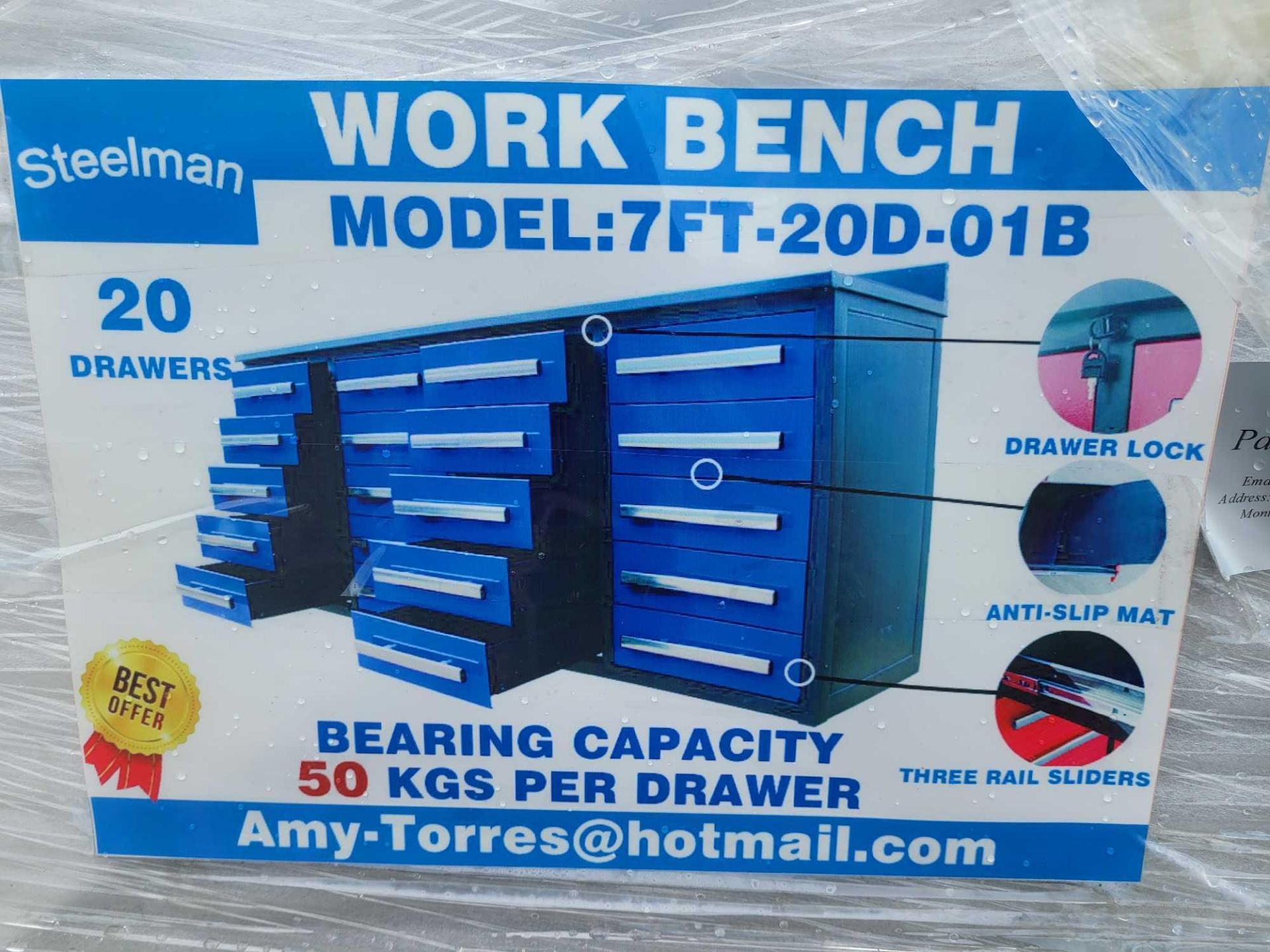 2022 Steelman 7'-20D Work Bench - Image 11 of 12