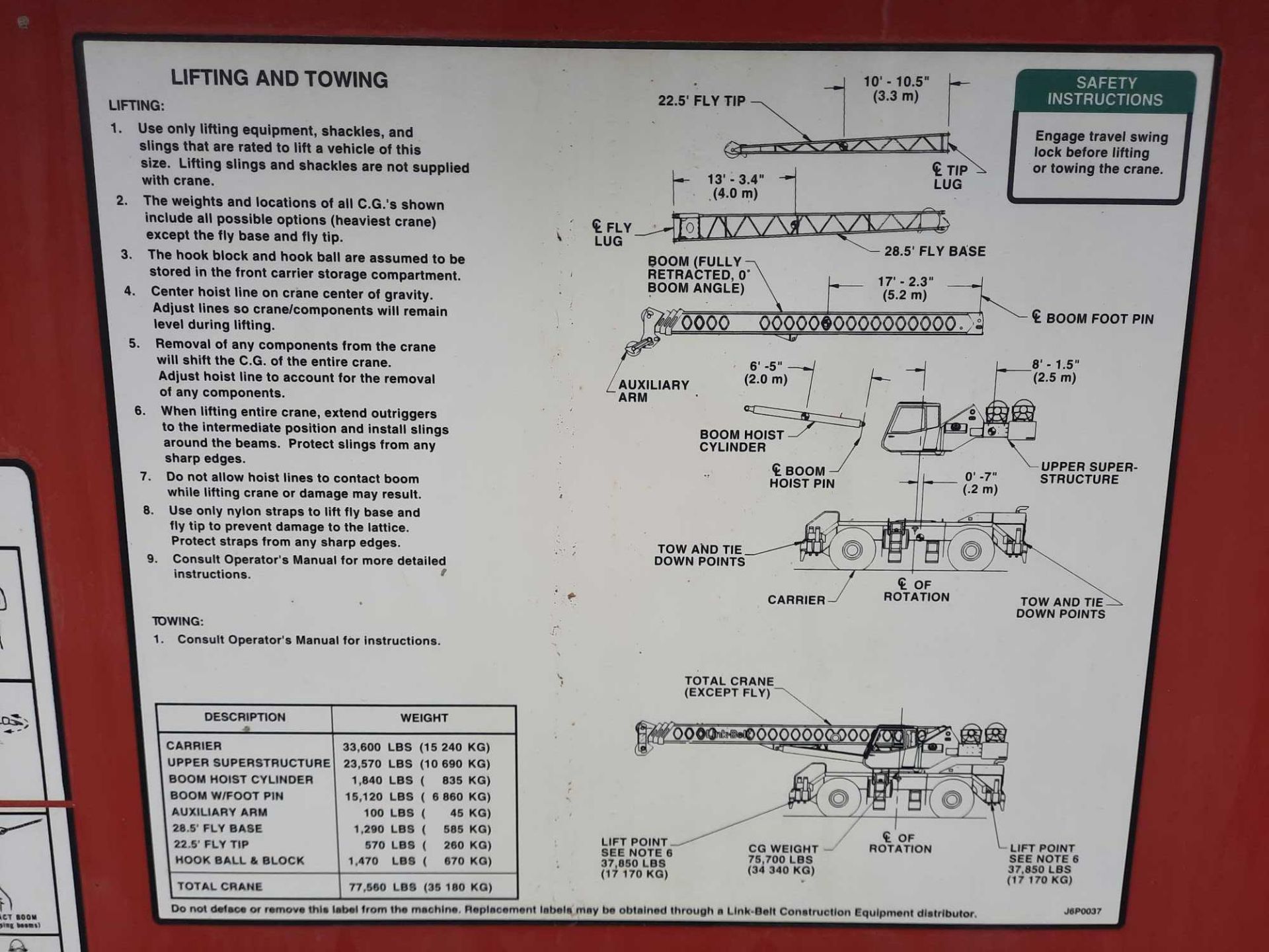 (SUBJECT TO OWNER CONFIRMATION) 2007 Link-Belt RTC8050 Series II Rough Terrain Crane - Image 61 of 78