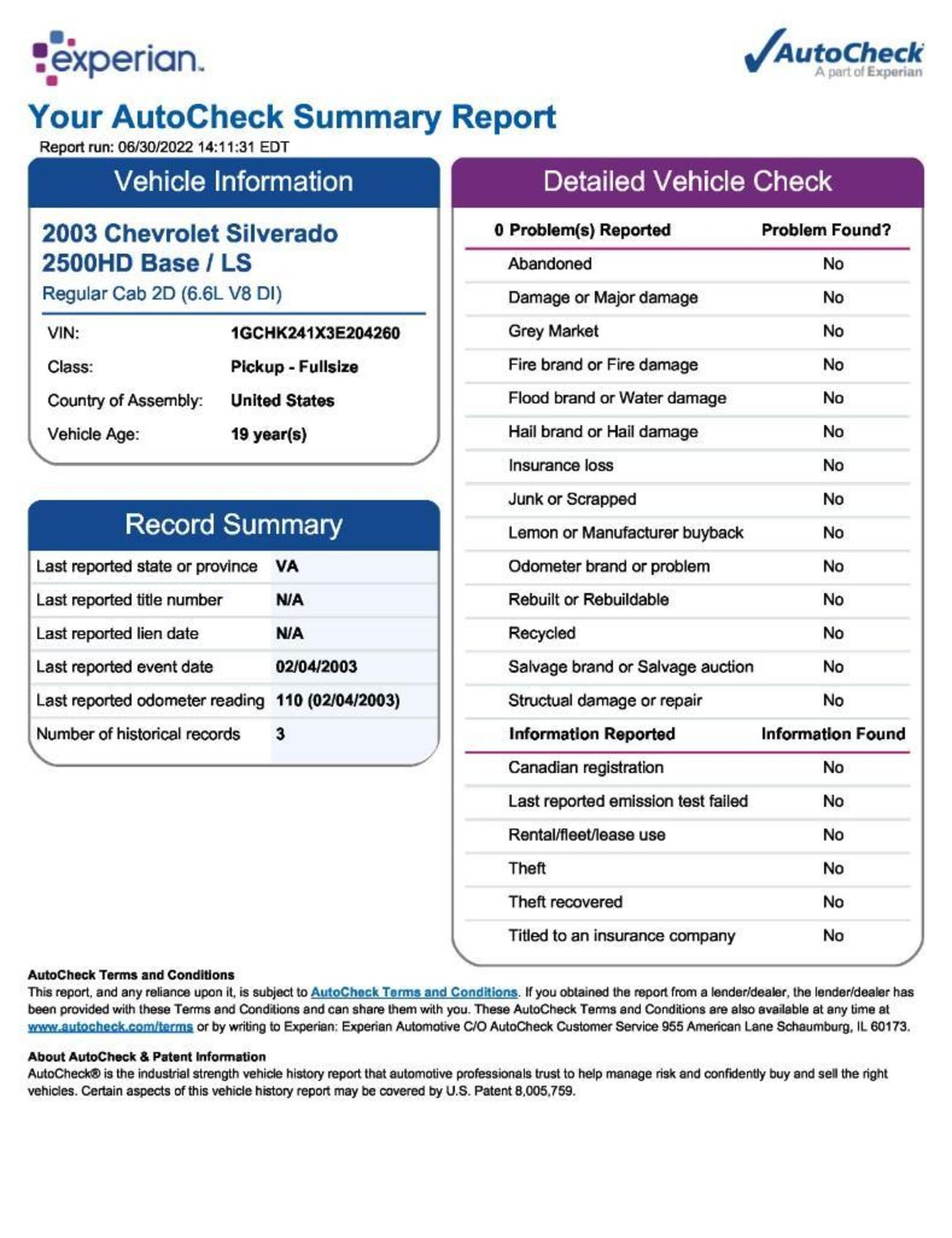 2003 Chevrolet Silverado 2500 Pickup Truck - Image 27 of 28