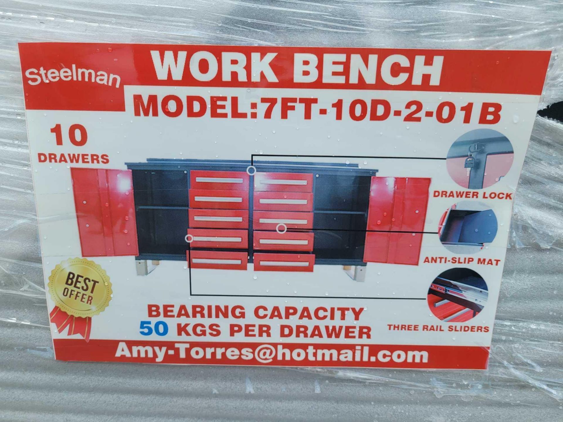 2022 Steelman 7'-20D Work Bench - Image 8 of 8