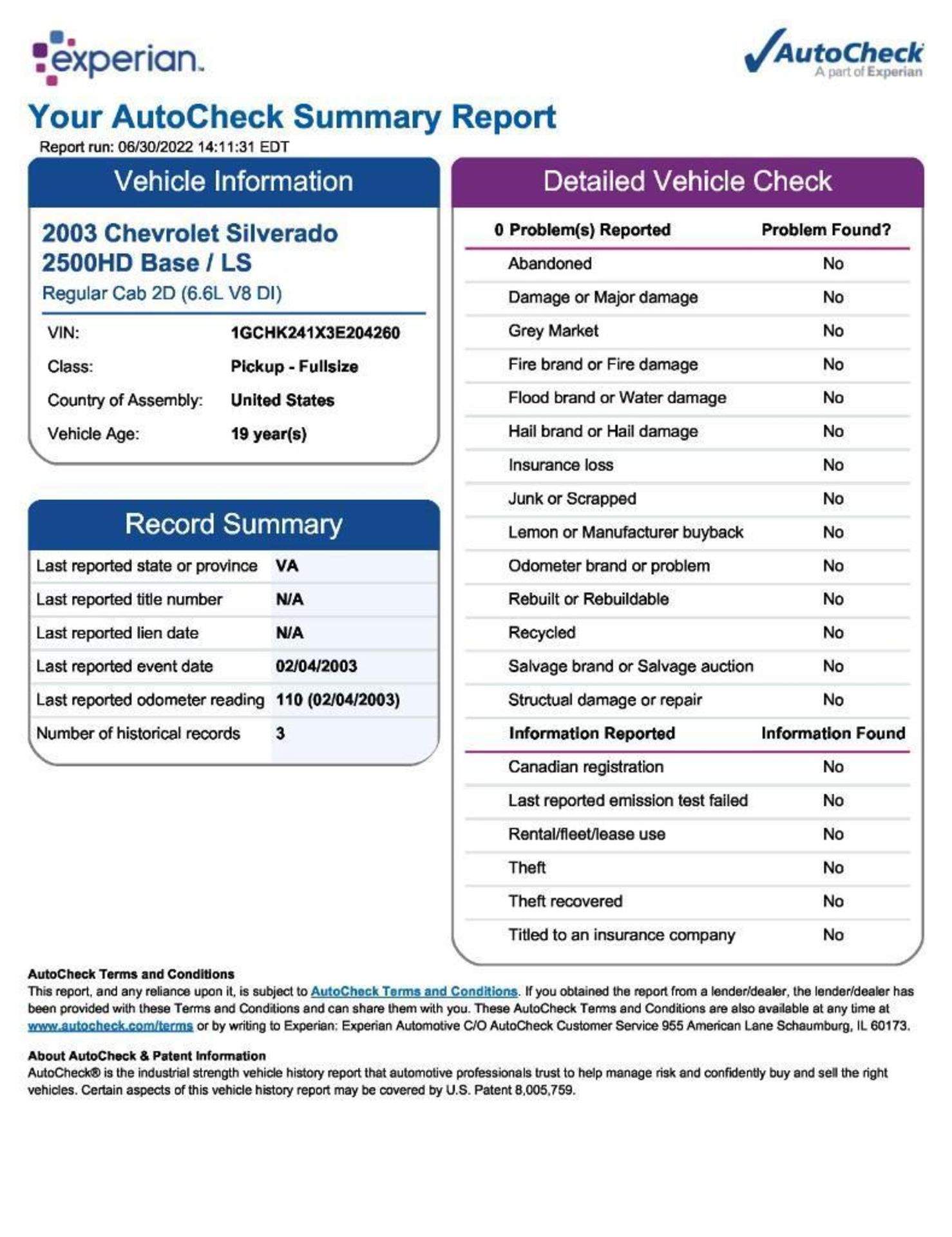 2003 Chevrolet Silverado 2500 Pickup Truck - Image 28 of 28