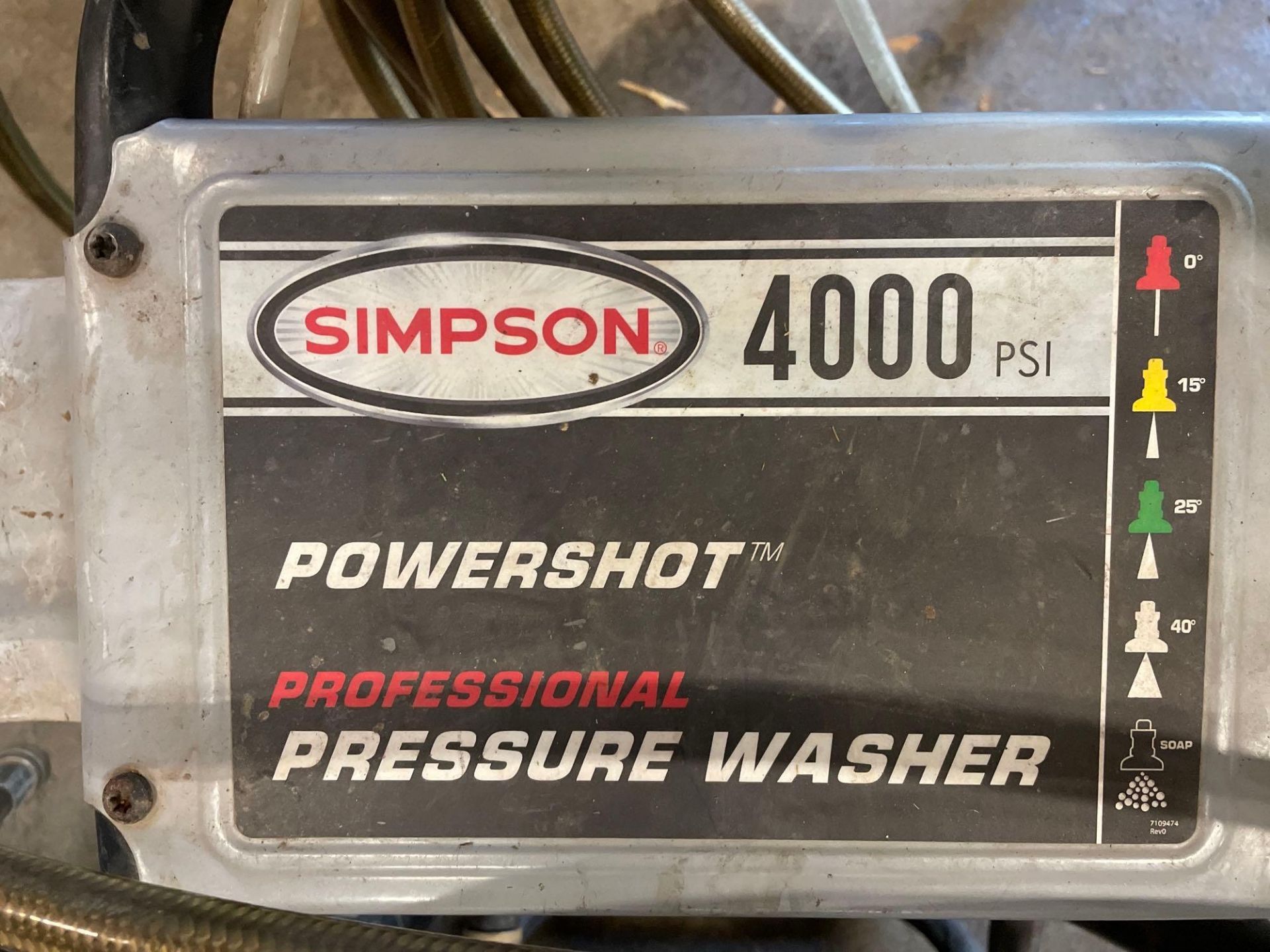 Simpson 4000 Psi Professional Pressure Washer - Image 5 of 9