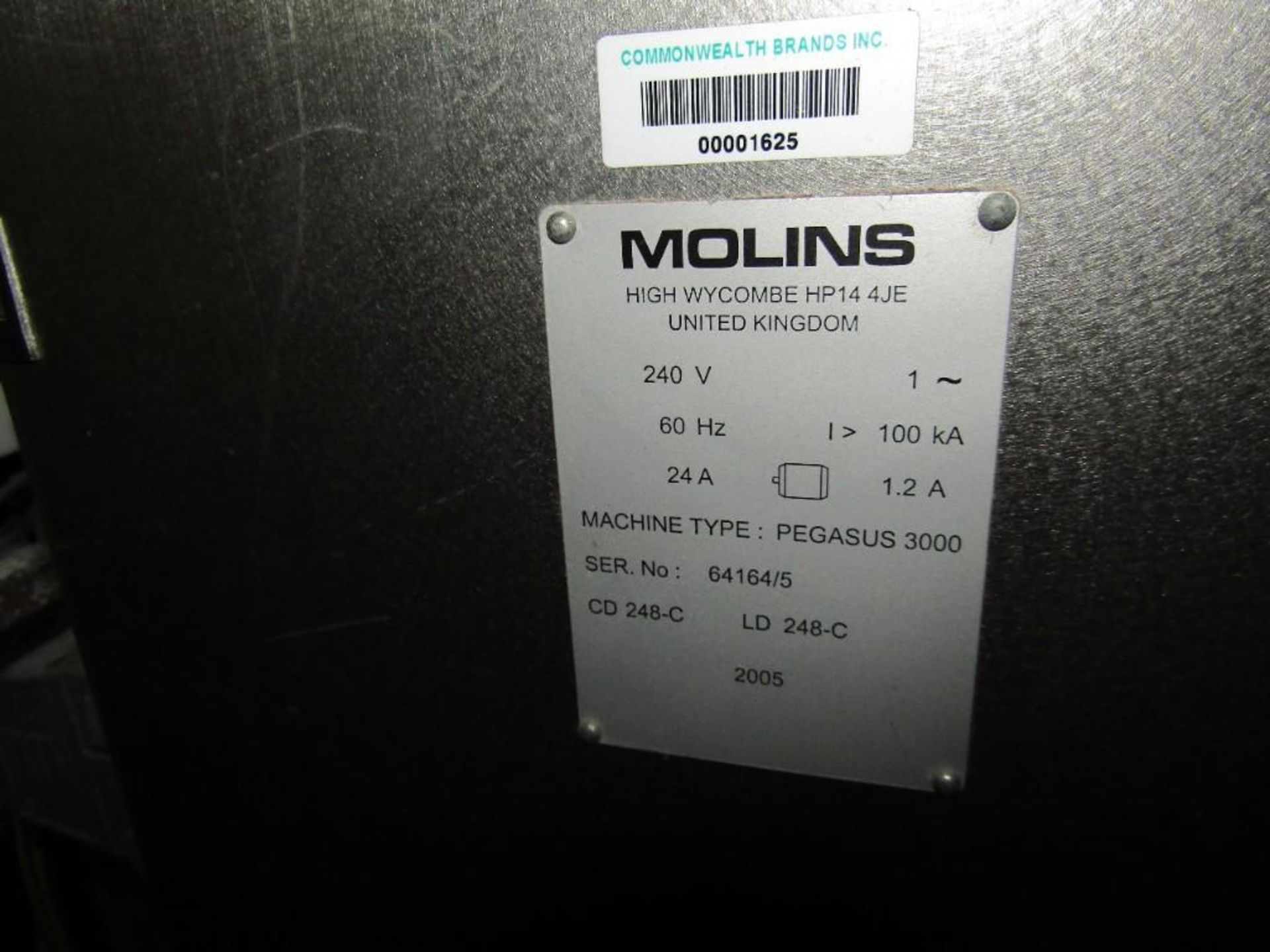 2005 Molins Pegasus DX Filter Senders - Image 5 of 9