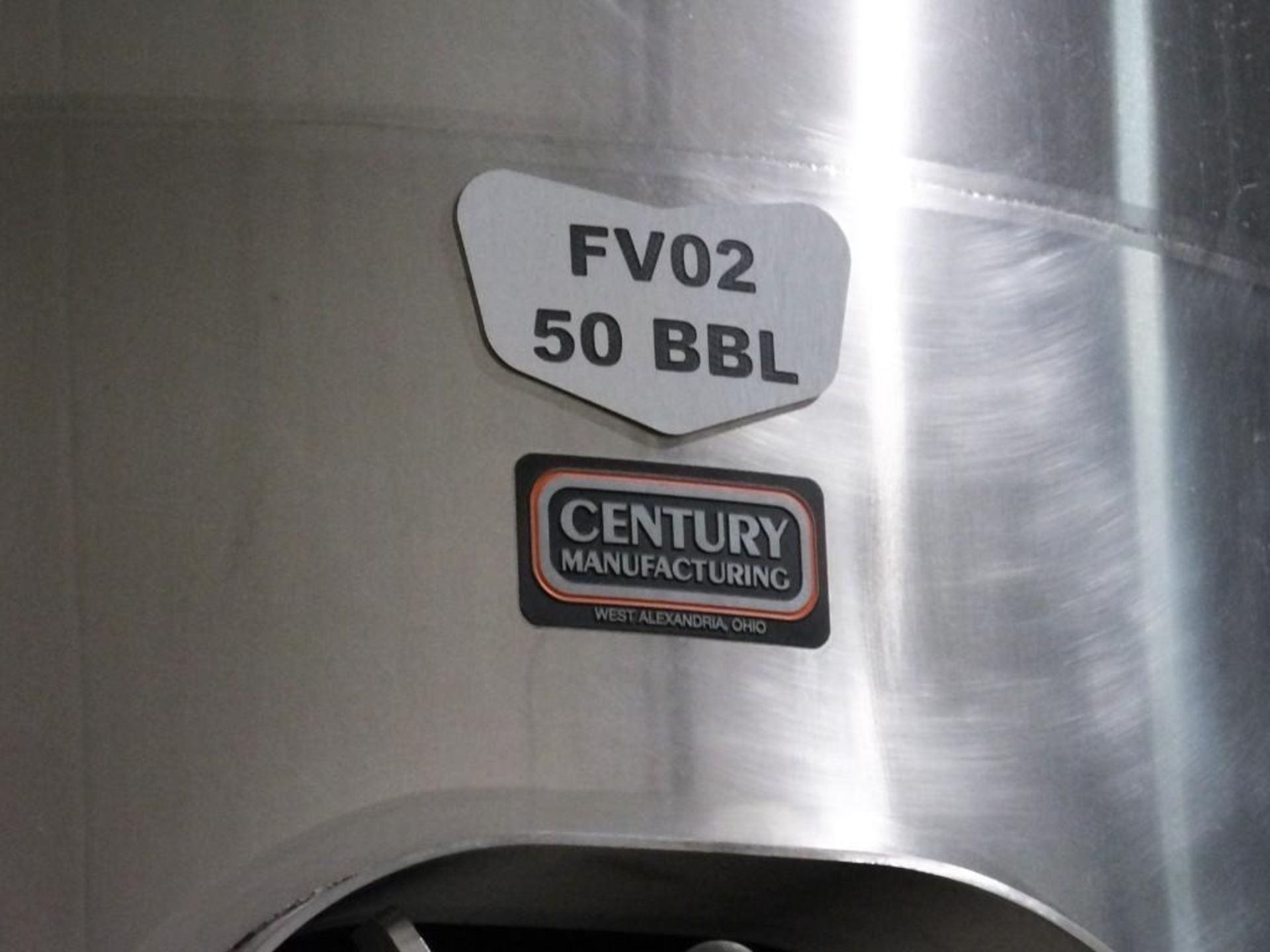 1994 Century Manf FV02 50 BBL S/S Jacketed Fermentation Tank - Image 3 of 4