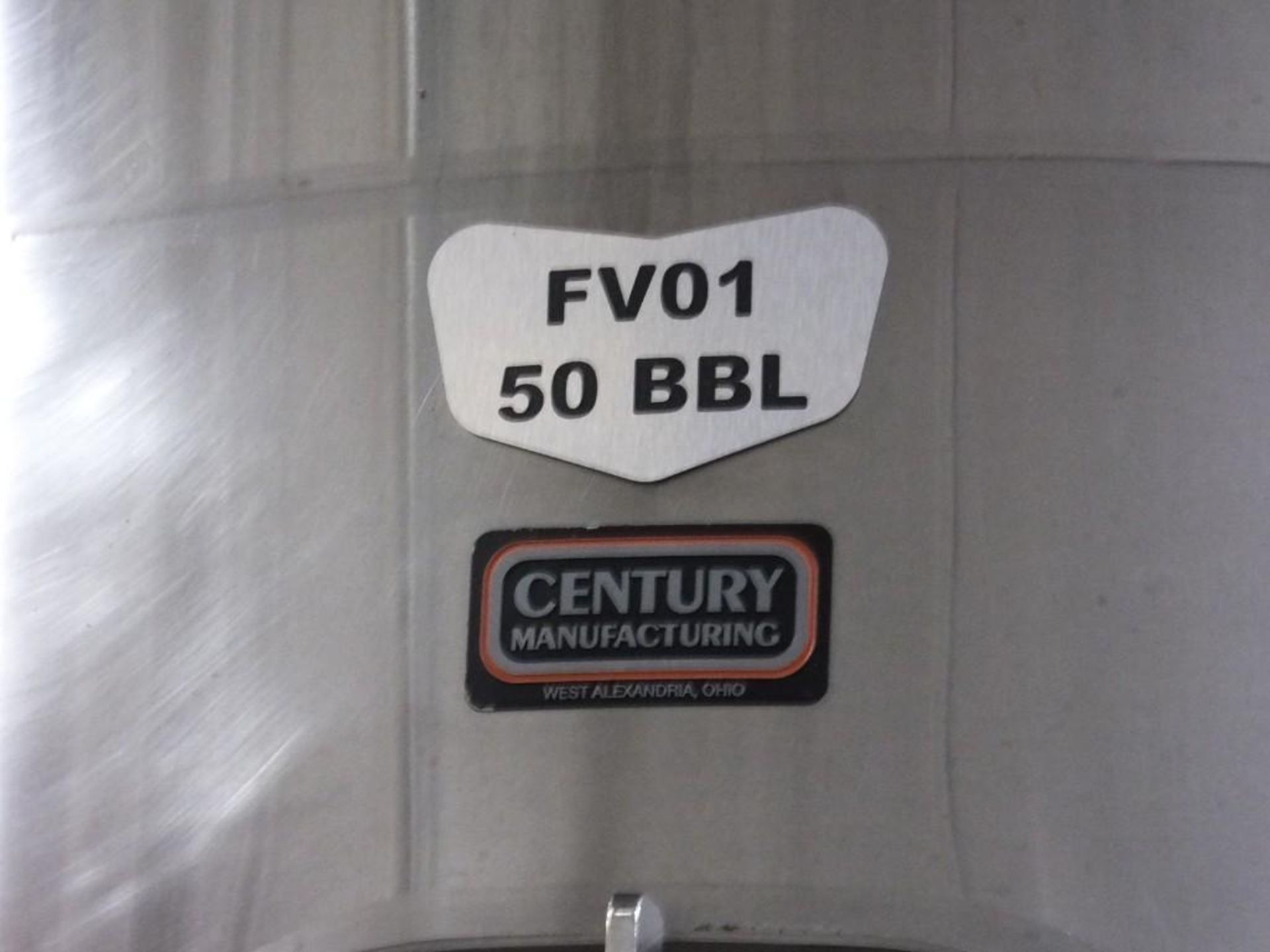 1994 Century Manf FV01 50 BBL S/S Jacketed Fermentation Tank - Image 3 of 5