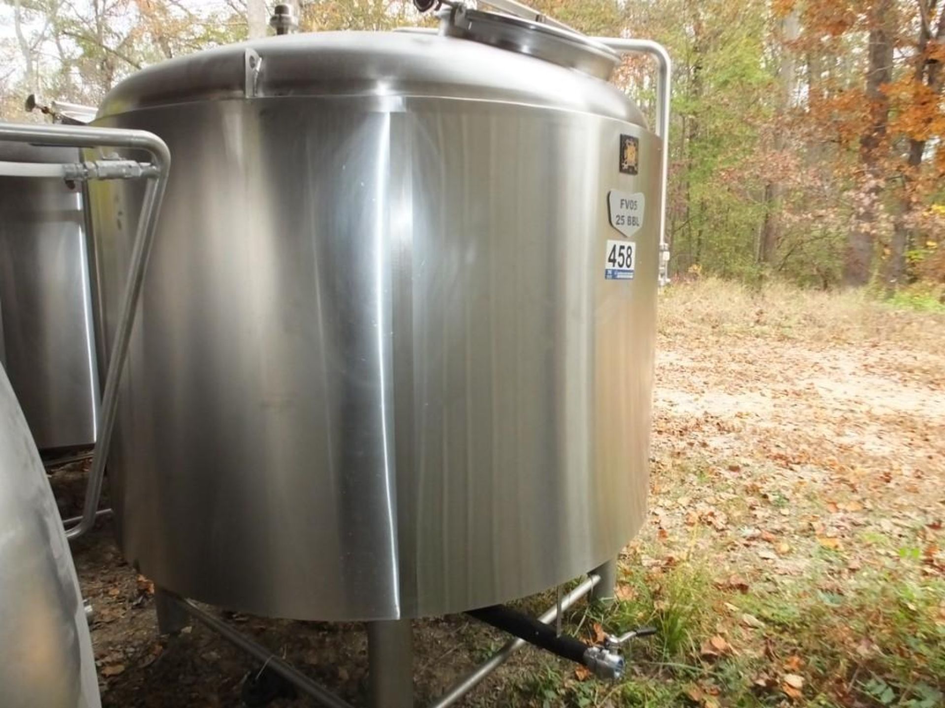 1996 NSI CFV25B FV0525 BBL S/S Jacketed Fermentation Tank - Image 5 of 6