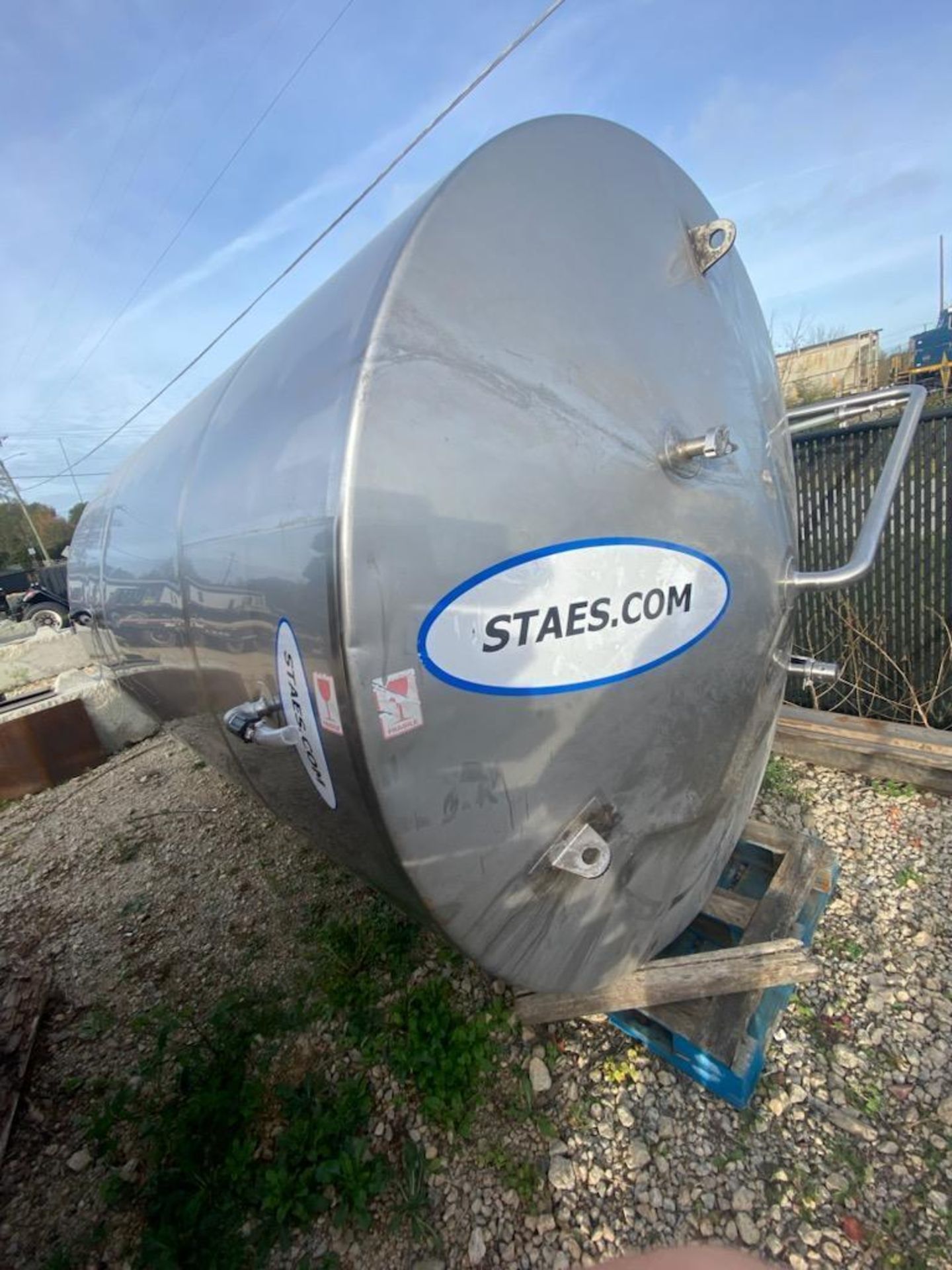 Staes CT20/BT7 100 BBL S/S Jacketed Tank - Image 6 of 7