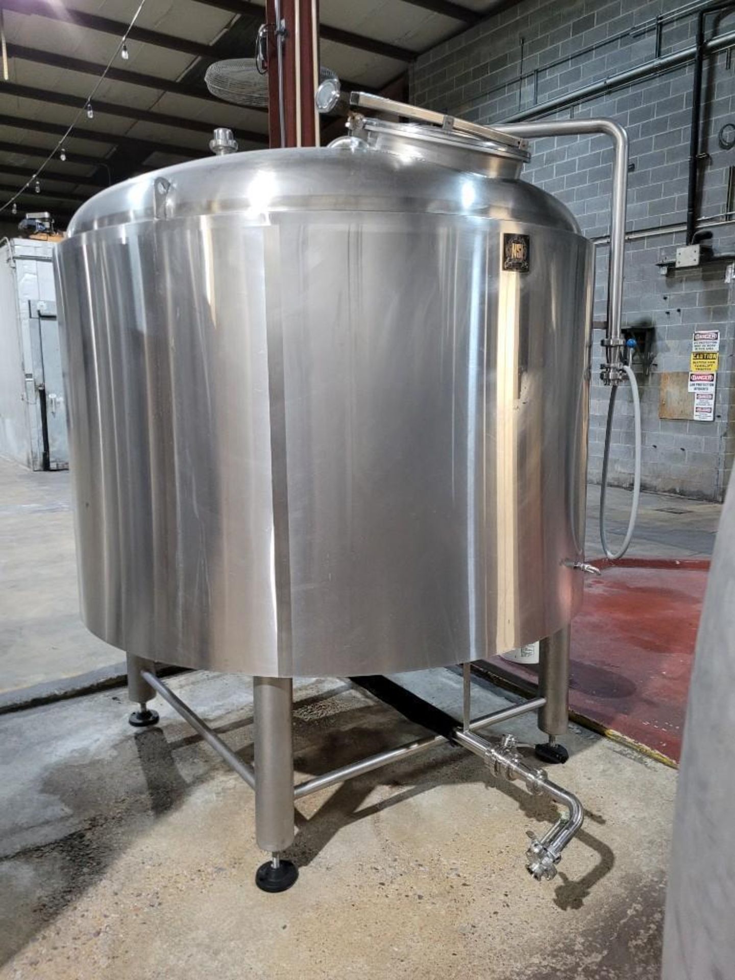 1996 NSI CFV25B FV06 25 BBL S/S Jacketed Fermentation Tank