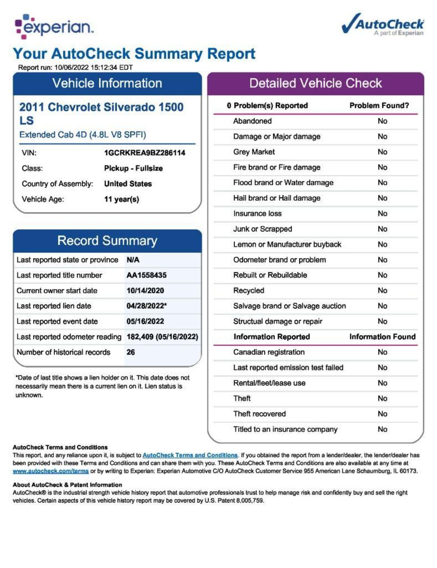 2011 Chevrolet Silverado Extended Cab 4X4 Pickup Truck - Image 24 of 24