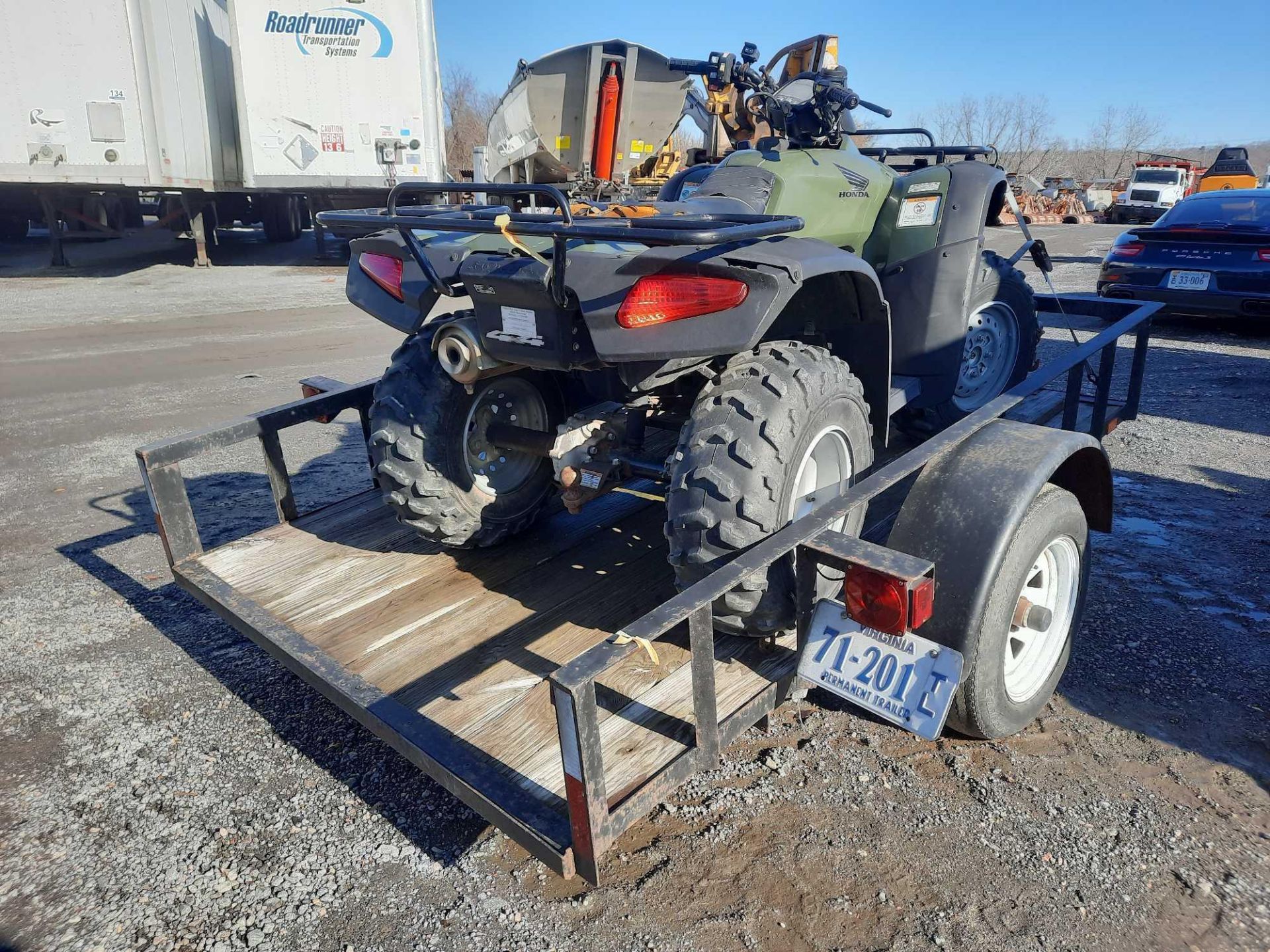 2005 Honda Rancher 4 Wheeler ATV with Towrite Trailer - Image 2 of 20