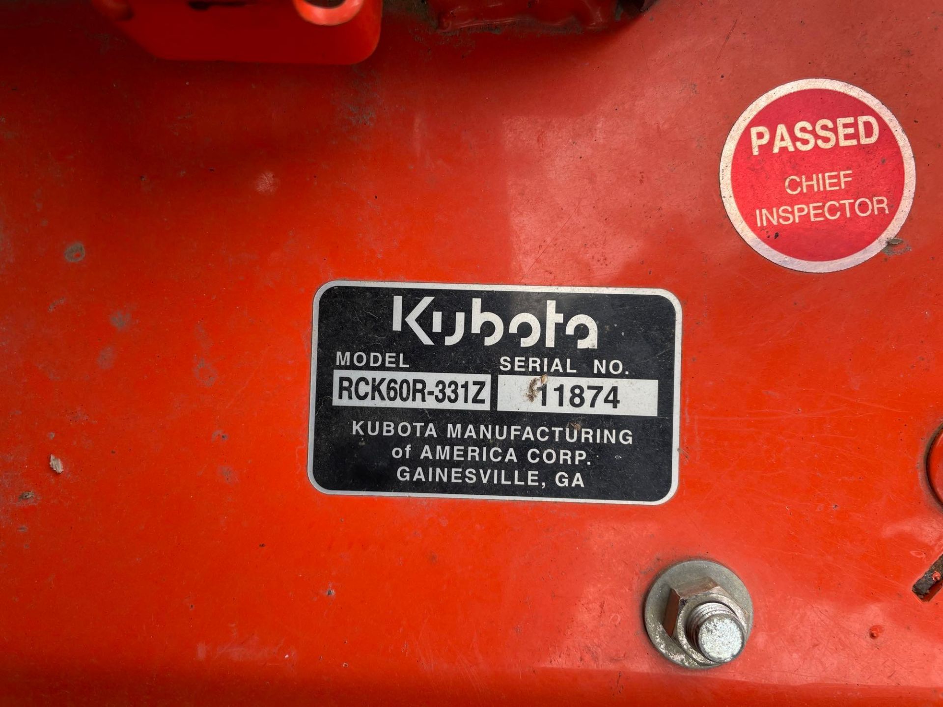 2011 Kubota ZG327 Zero Turn Mower - Image 7 of 17