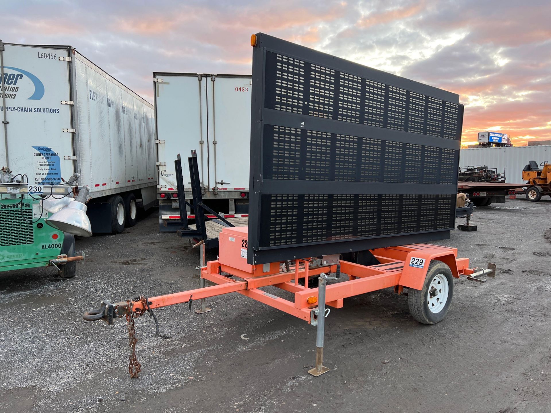 American Signal Company Solar Powered Message Board