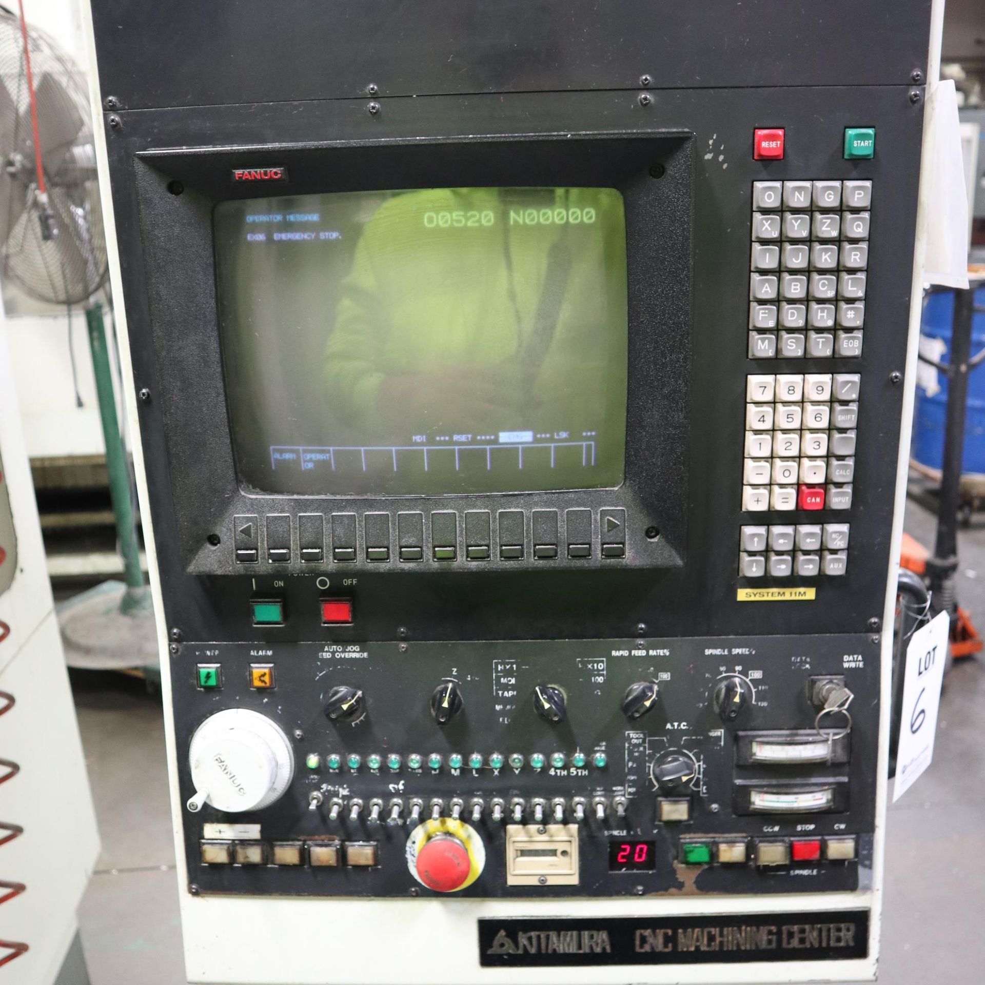 1987 KITAMURA MYCENTER 4B CNC VERTICAL MACHINING CENTER, S/N 30461, 6,000 RPM SPINDLE, RAPIDS 394 - Image 8 of 10