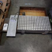 LOT TO INLCUDE: MISC. VACUUM PLATE AND FIXTRE, PLATE DIMENSION 1' X 2'